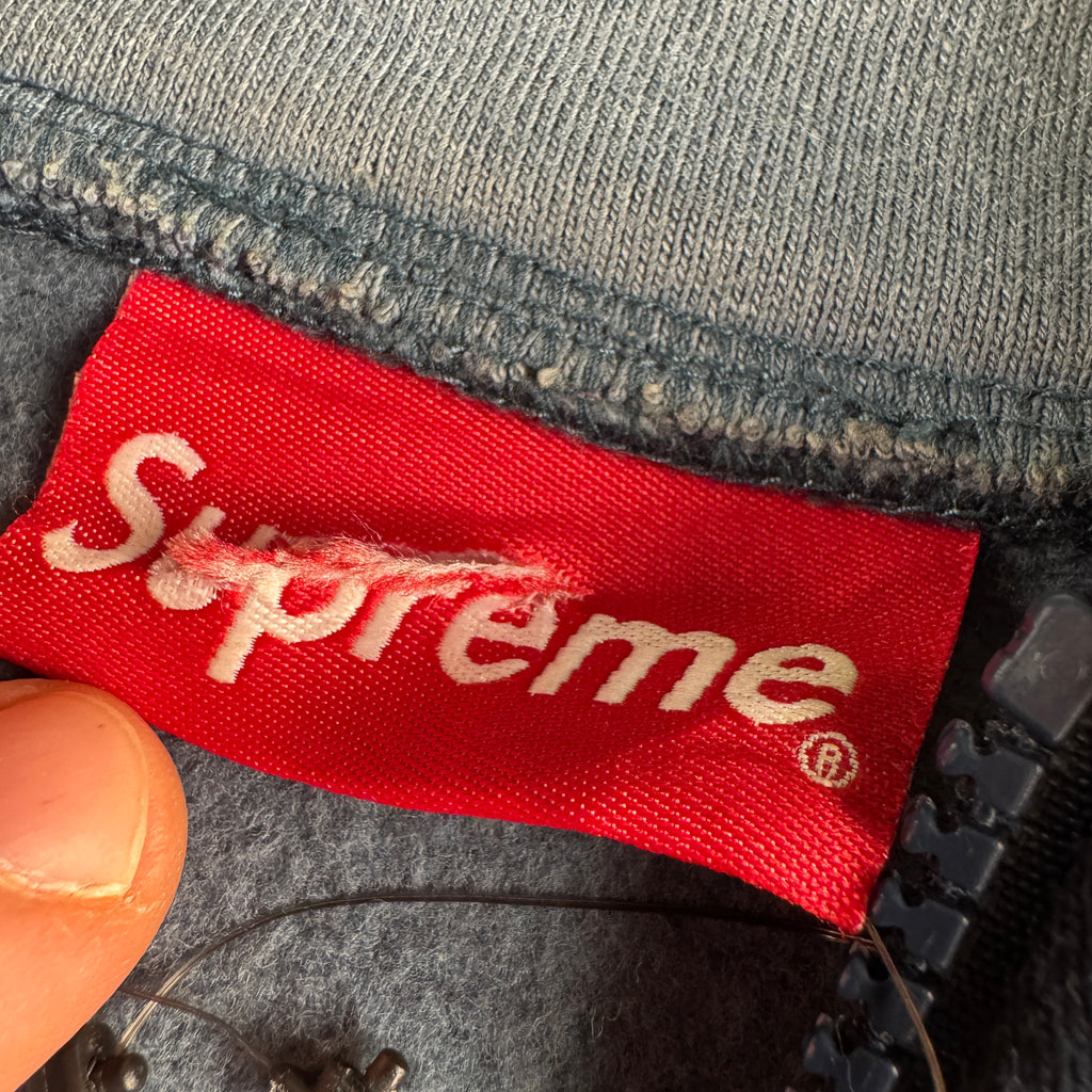 Supreme Speedway Half-Zip Blue Sweater (M)