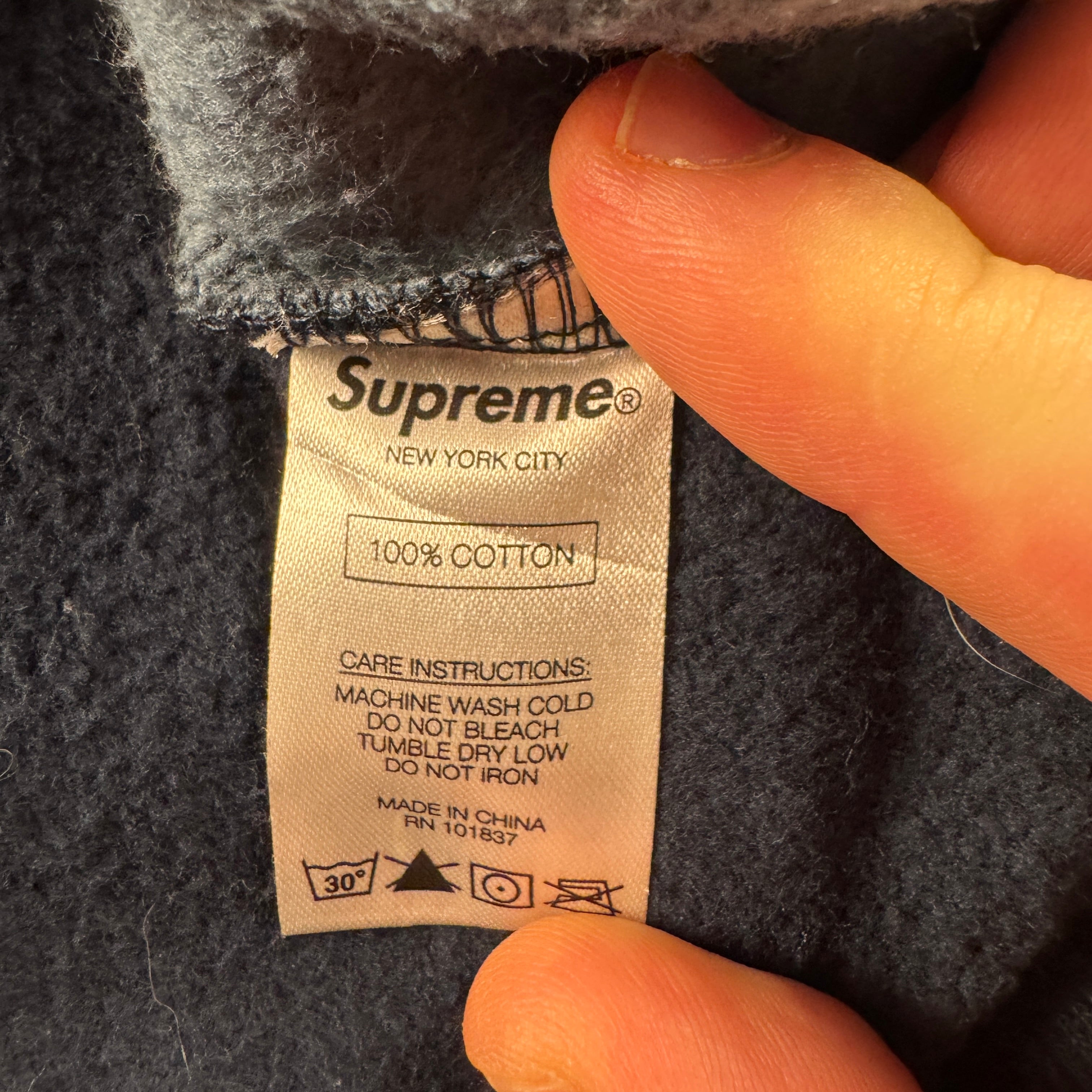 Supreme Speedway Half-Zip Blue Sweater (M)