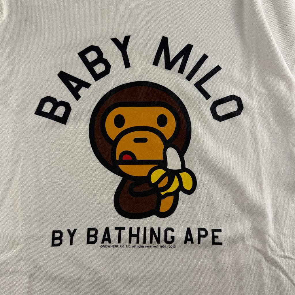 BAPE Baby Milo Banana White Tee (M)