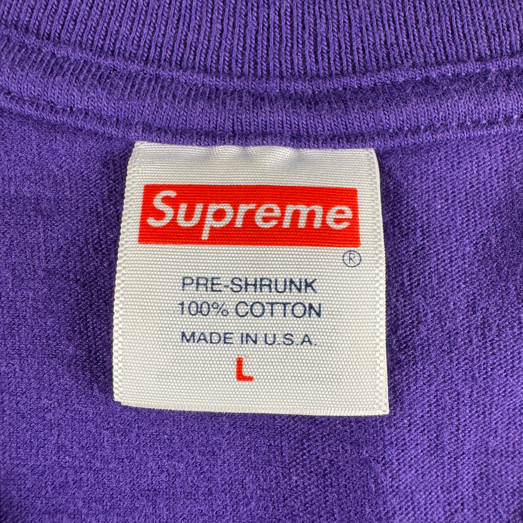 Supreme Camo Box Logo Purple Tee (L)