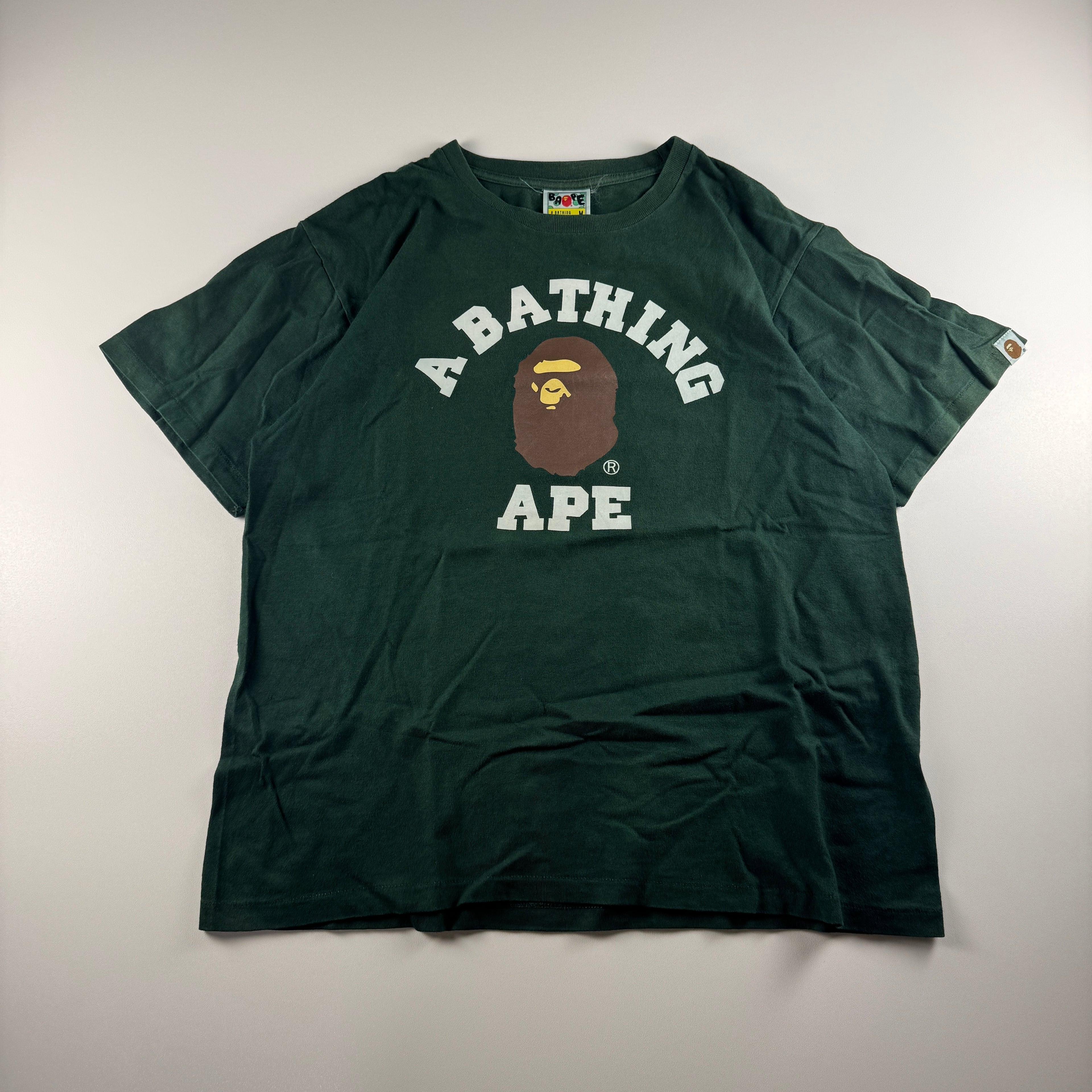 BAPE College Green Tee (M)