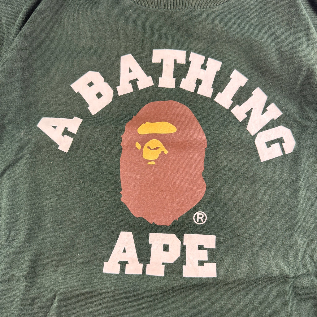 BAPE College Green Tee (M)