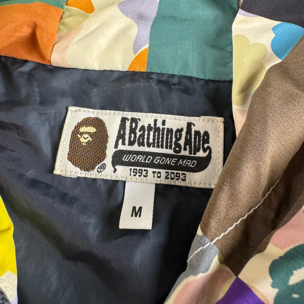 BAPE Multi Camo Patchwork Rain Jacket (M)