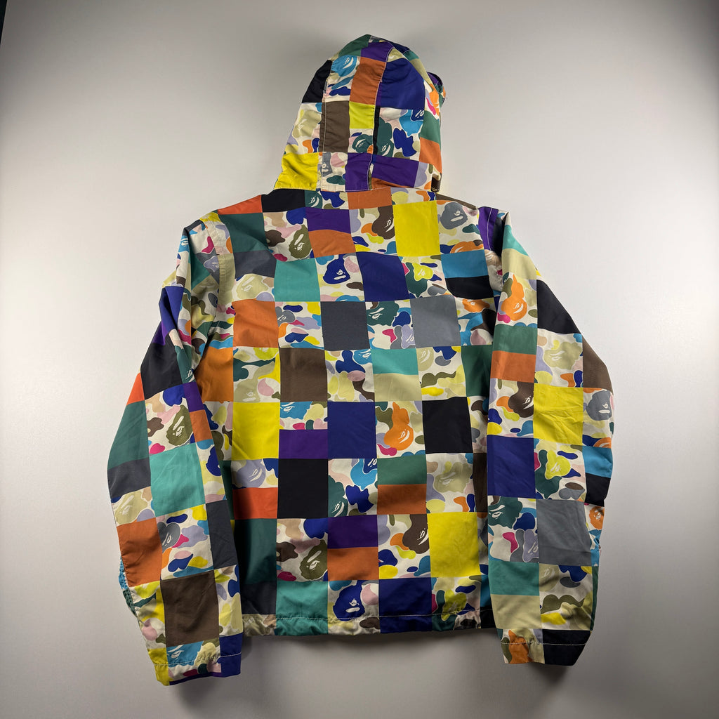 BAPE Multi Camo Patchwork Rain Jacket (M)