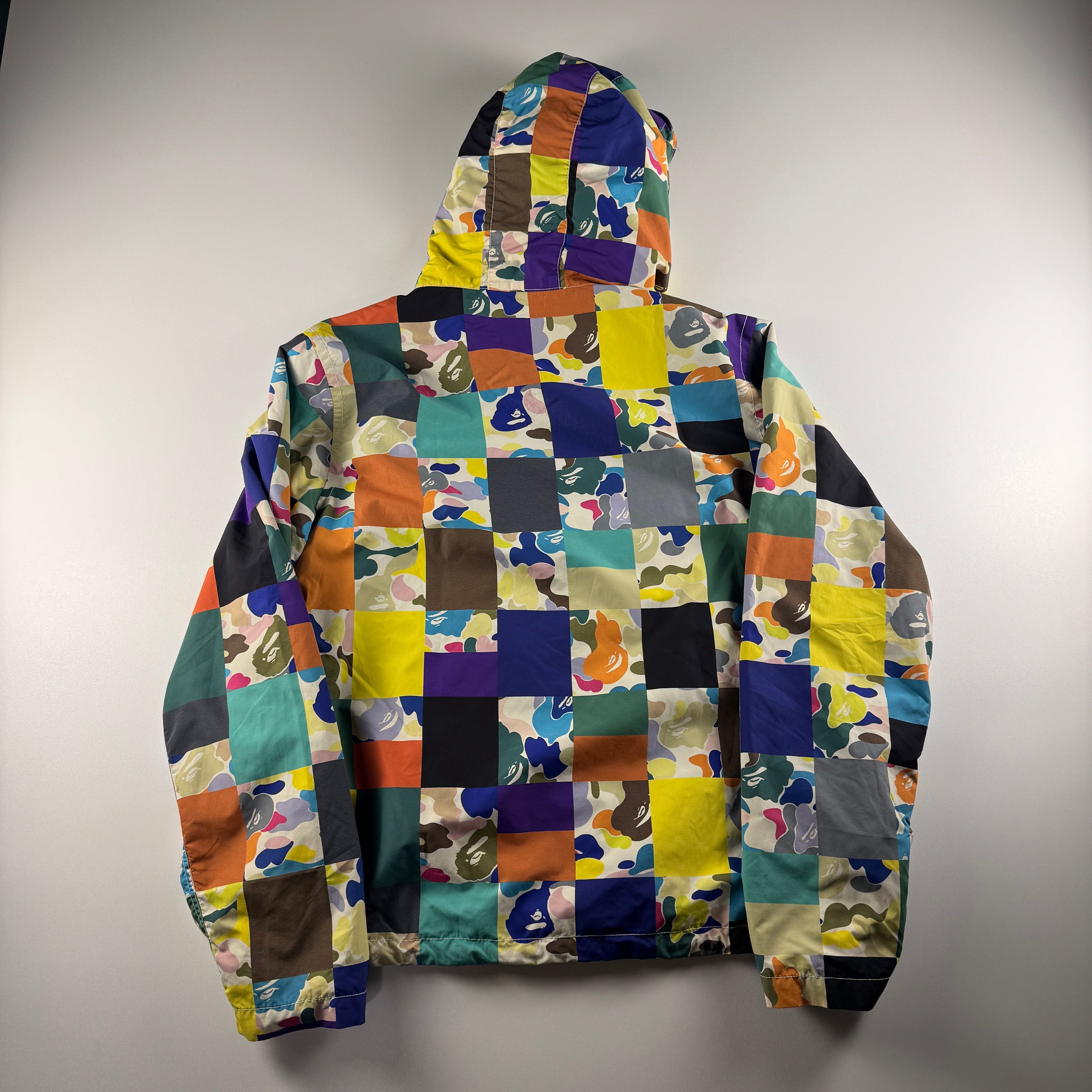 BAPE Multi Camo Patchwork Rain Jacket (M)