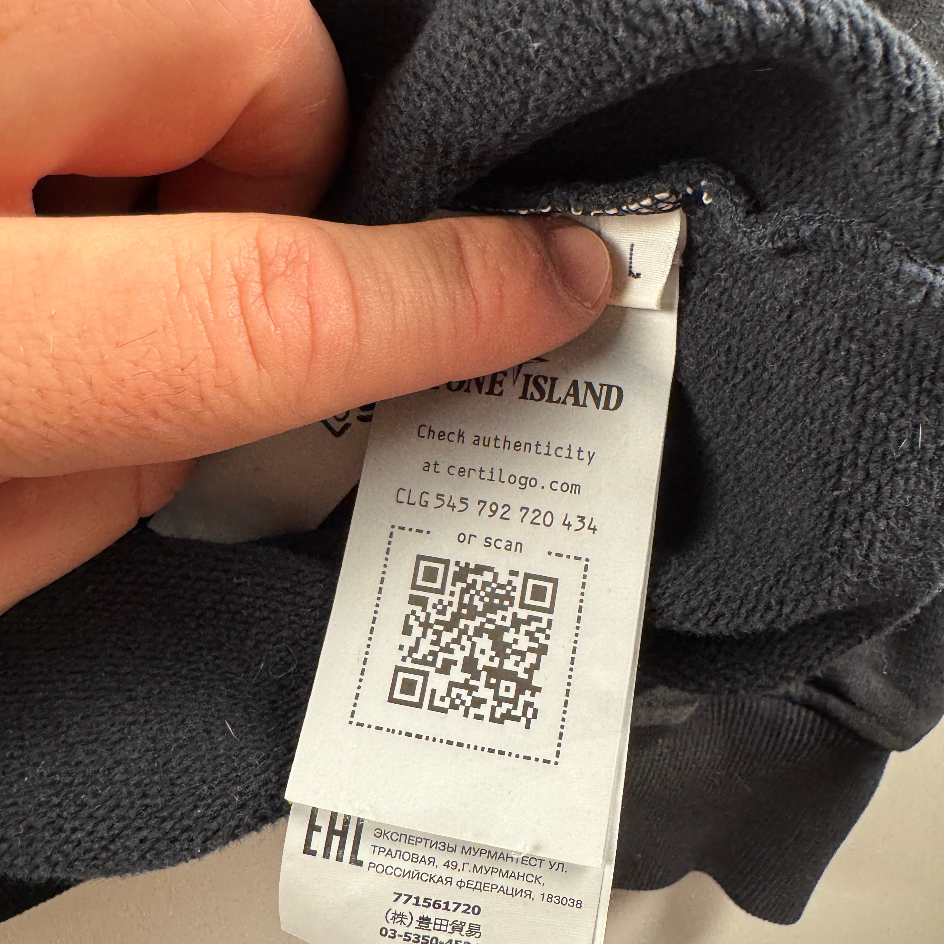 Stone Island Black Sweater (L)