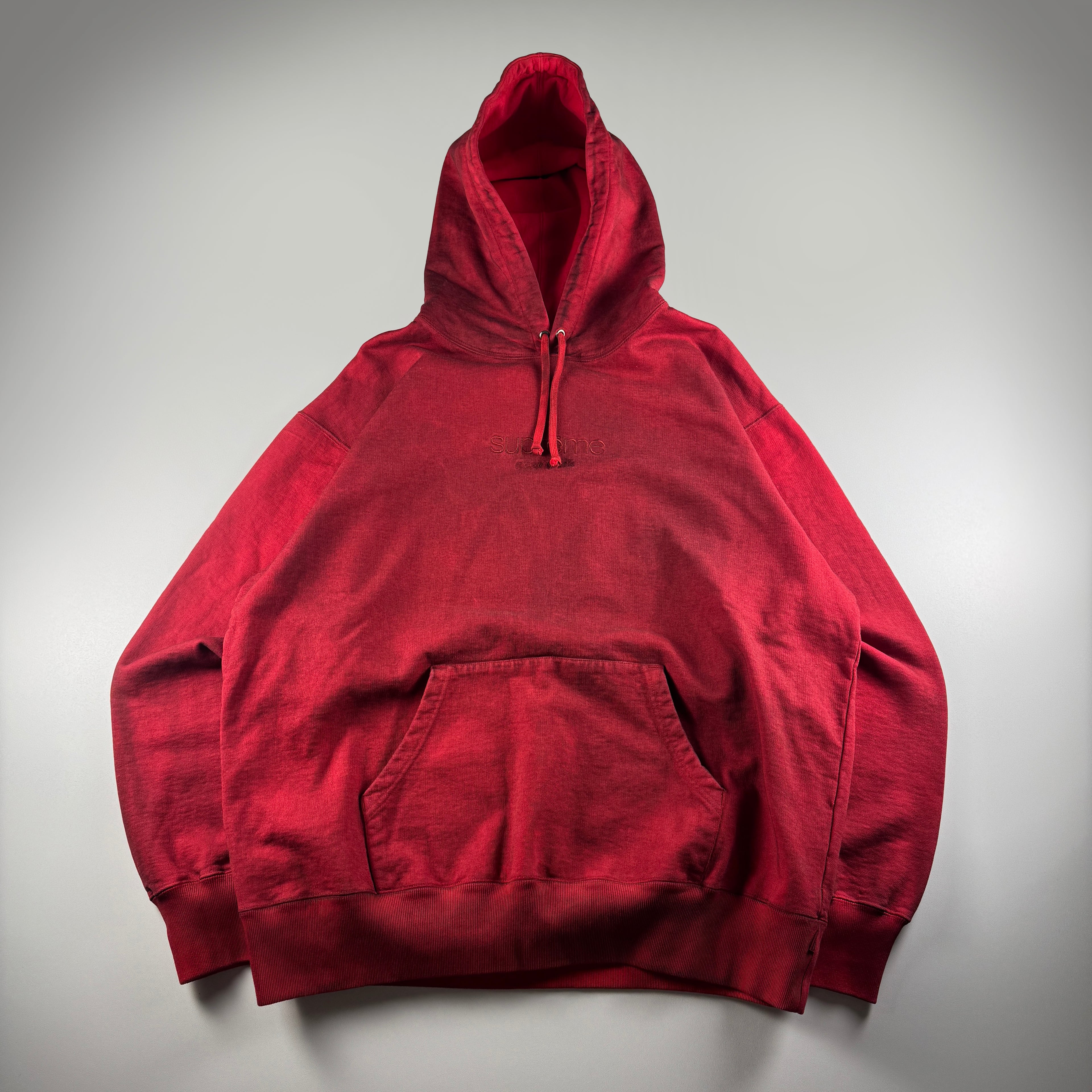 Supreme Spray Classic Logo Red Sweater (L)
