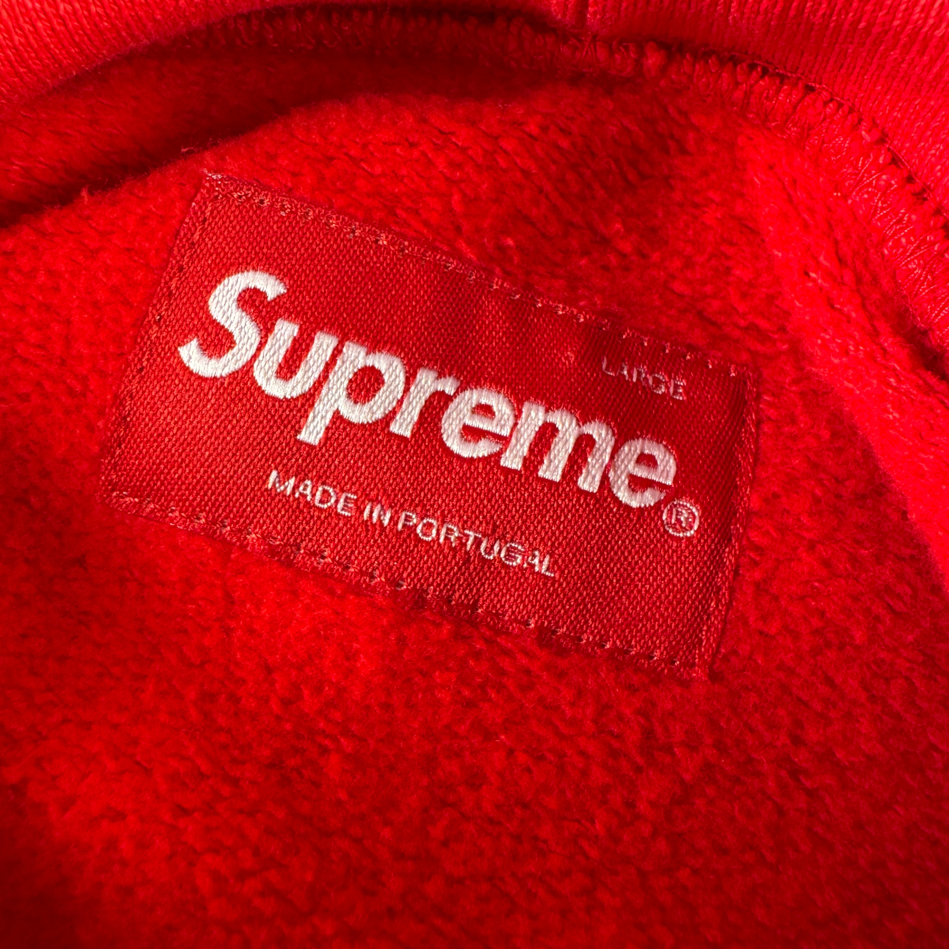 Supreme Spray Classic Logo Red Sweater (L)