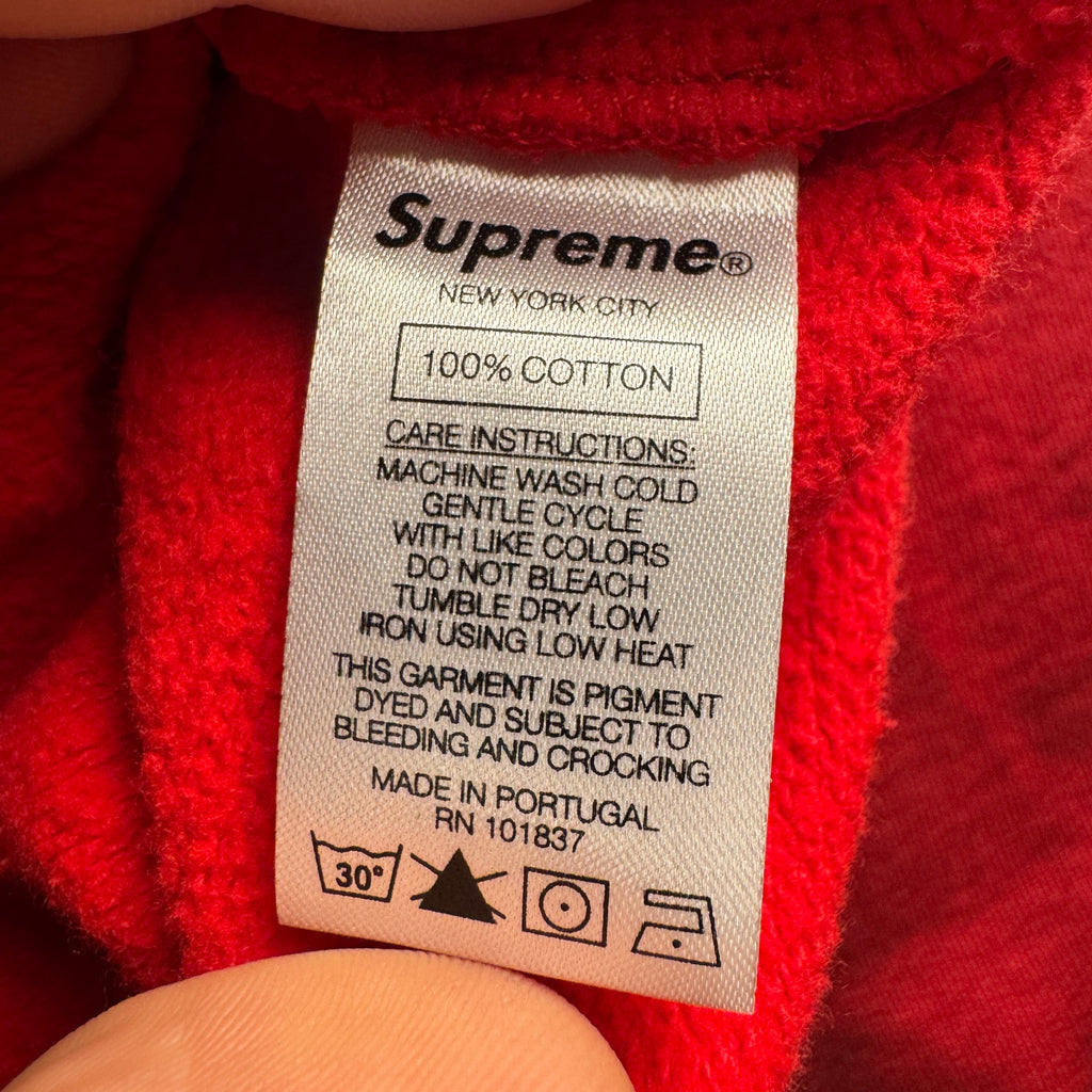 Supreme Spray Classic Logo Red Sweater (L)