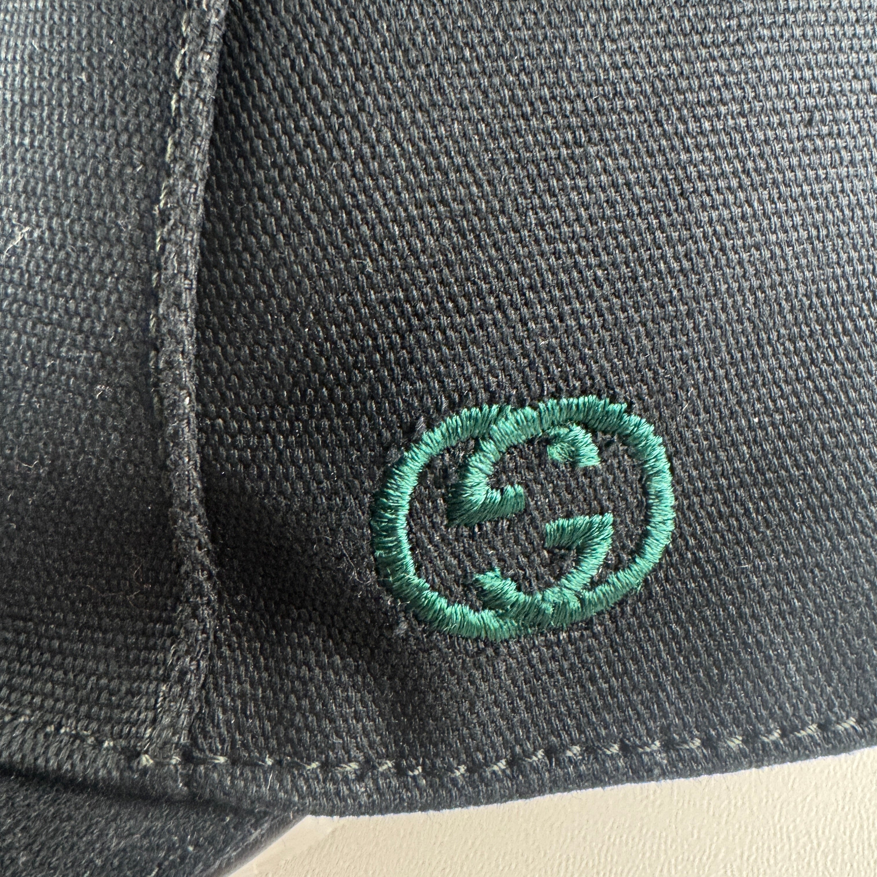 Gucci Small GG Embroidery Black Cap (S)