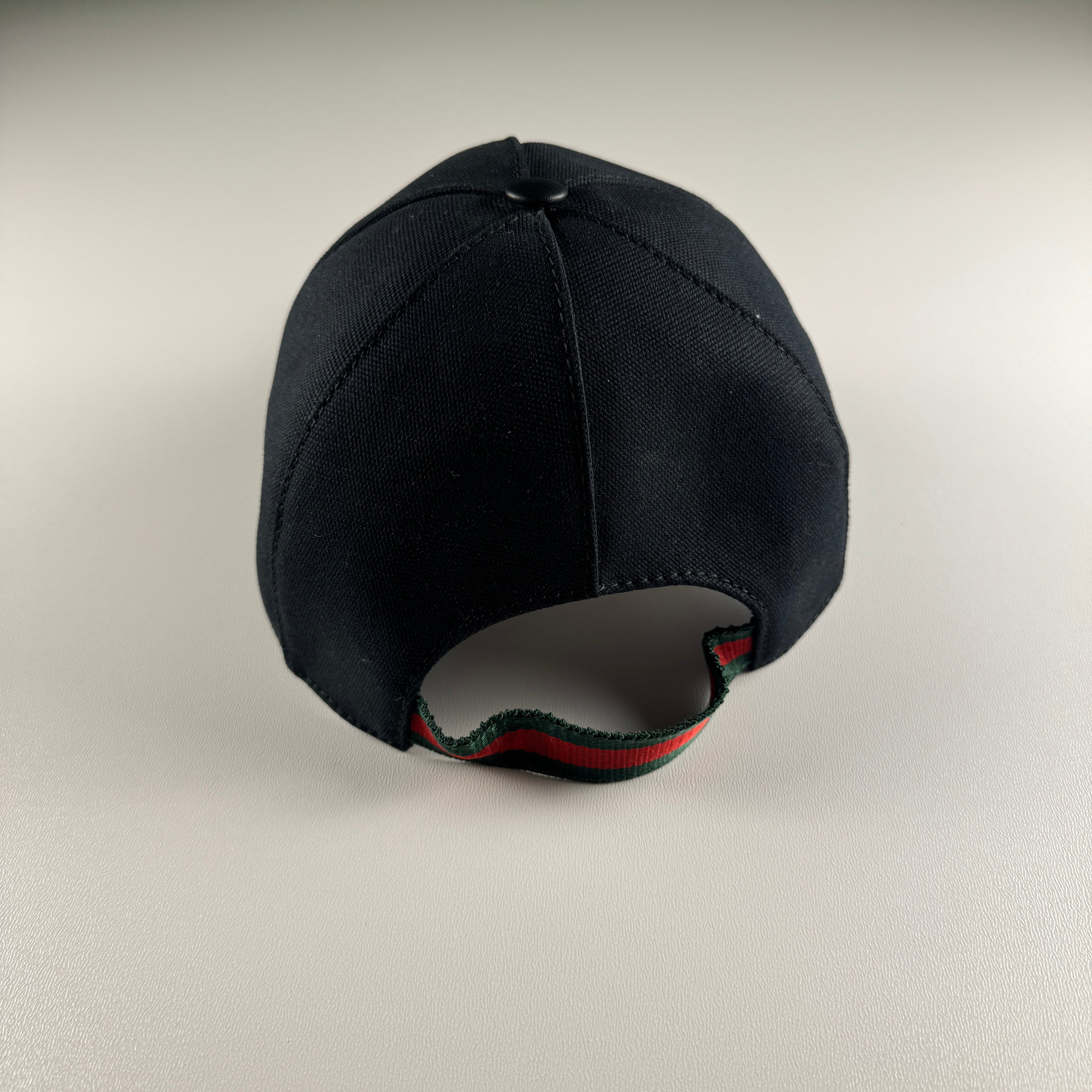 Gucci Small GG Embroidery Black Cap (S)