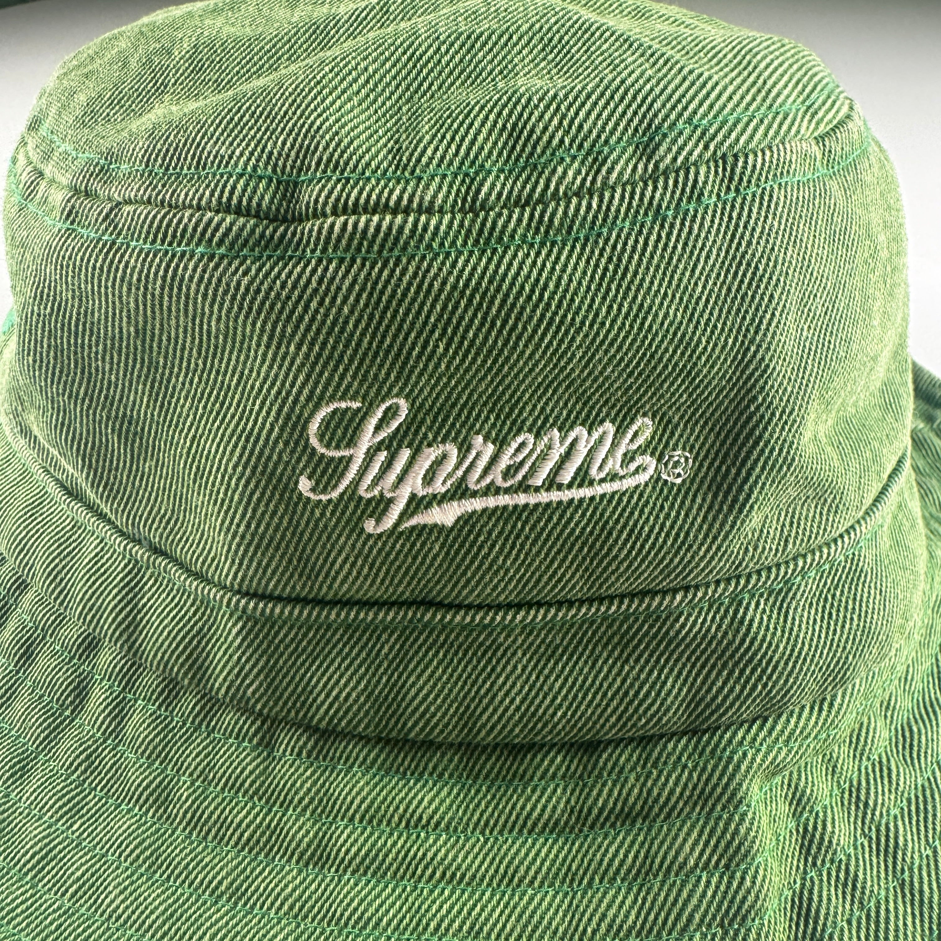 Supreme Twill Crusher Green Bucket Hat (S/M)