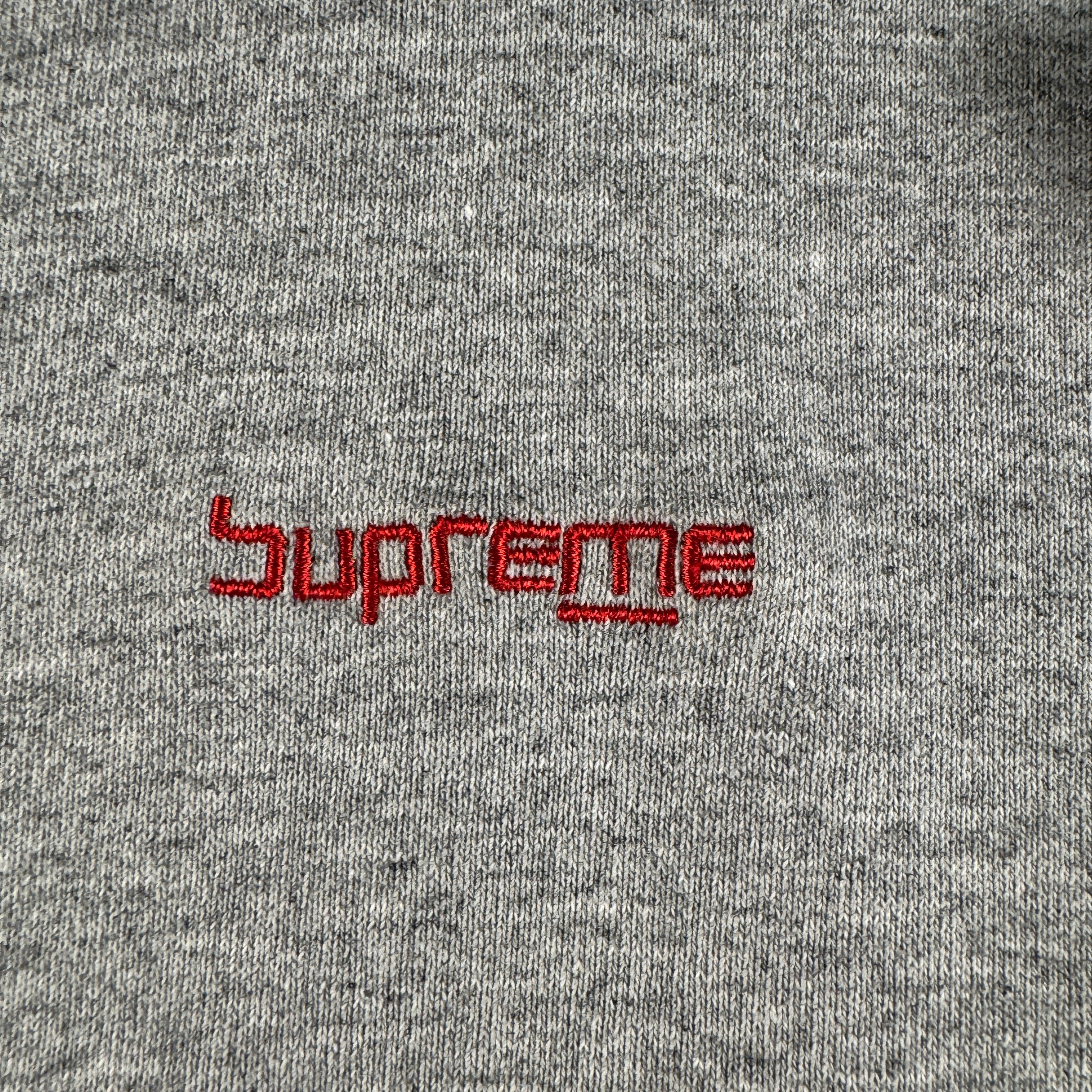 Supreme Digital Logo Grey Hoodie (L)