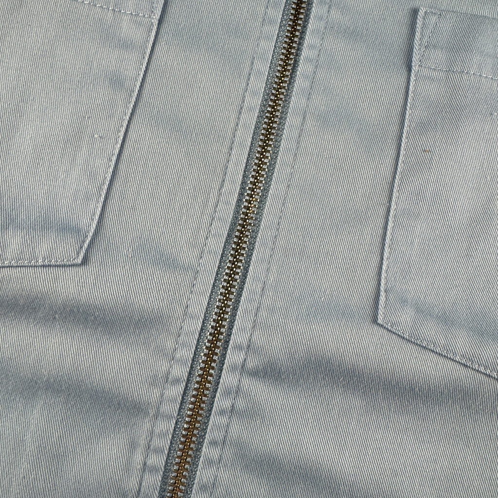 Stussy Zip-Up Sky Blue S/S Shirt (L)