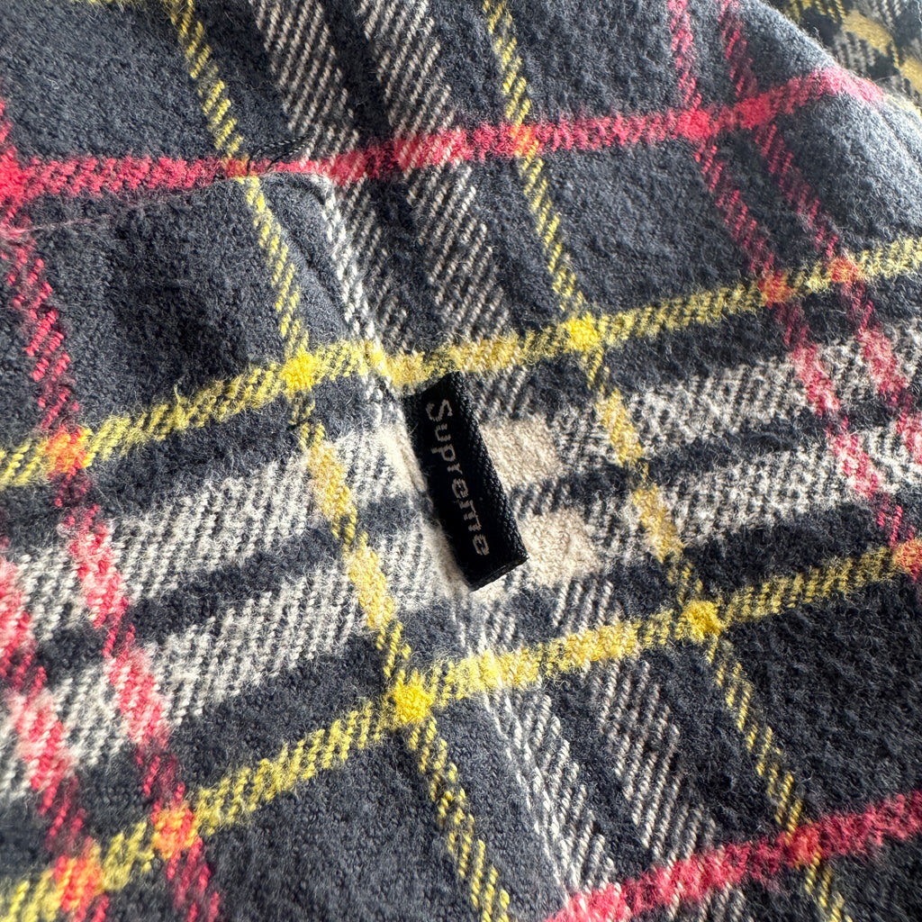 Supreme Check Flannel Button Up Shirt (L)