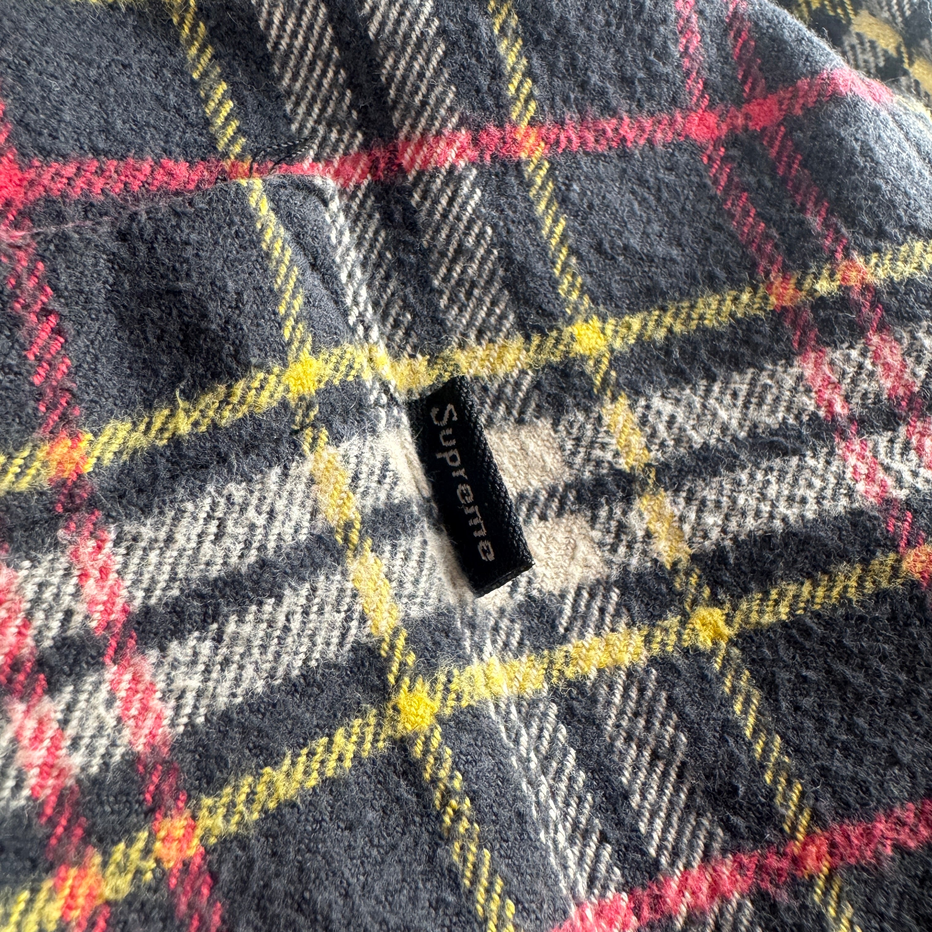 Supreme Check Flannel Button Up Shirt (L)