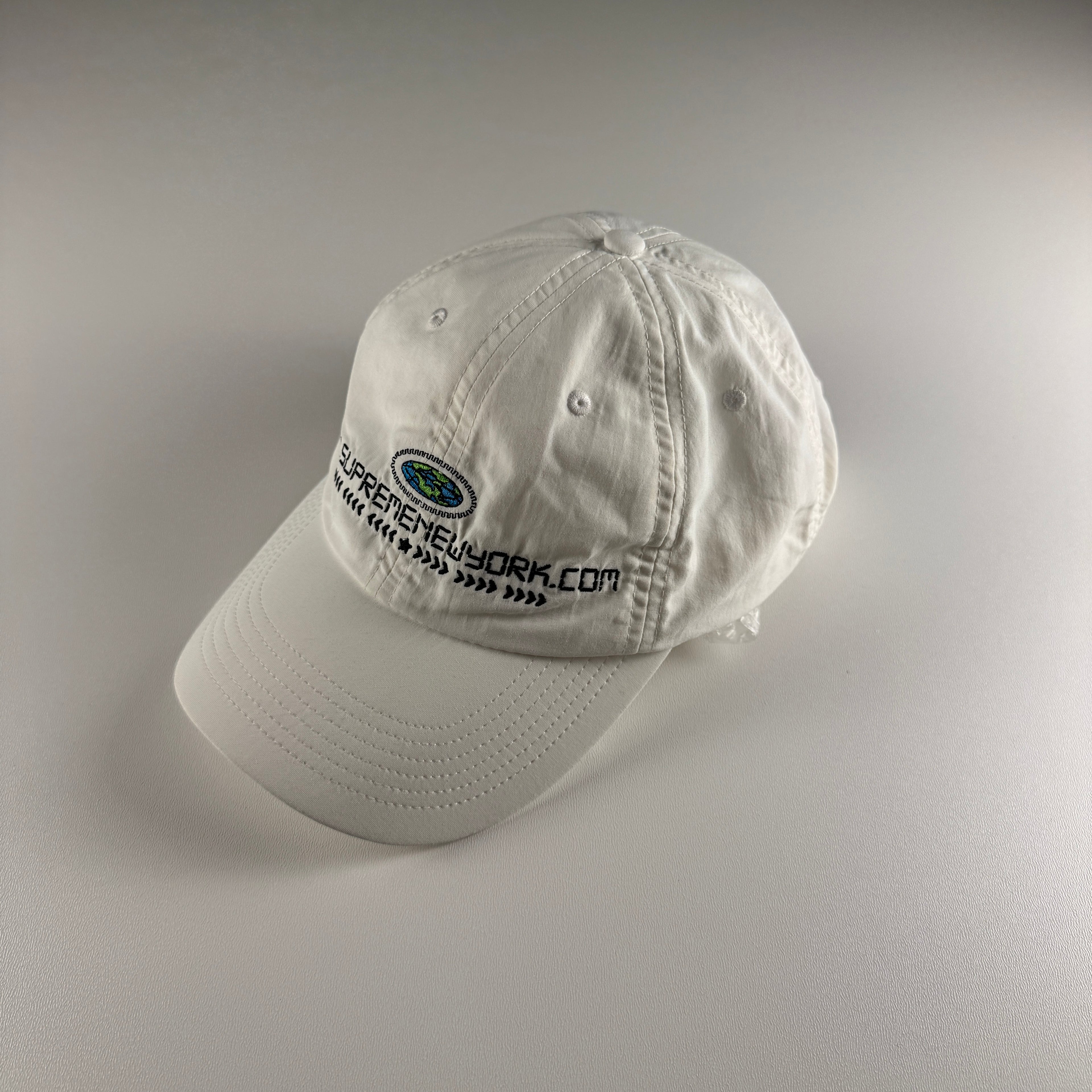 Supreme URL 6 Panel White Cap