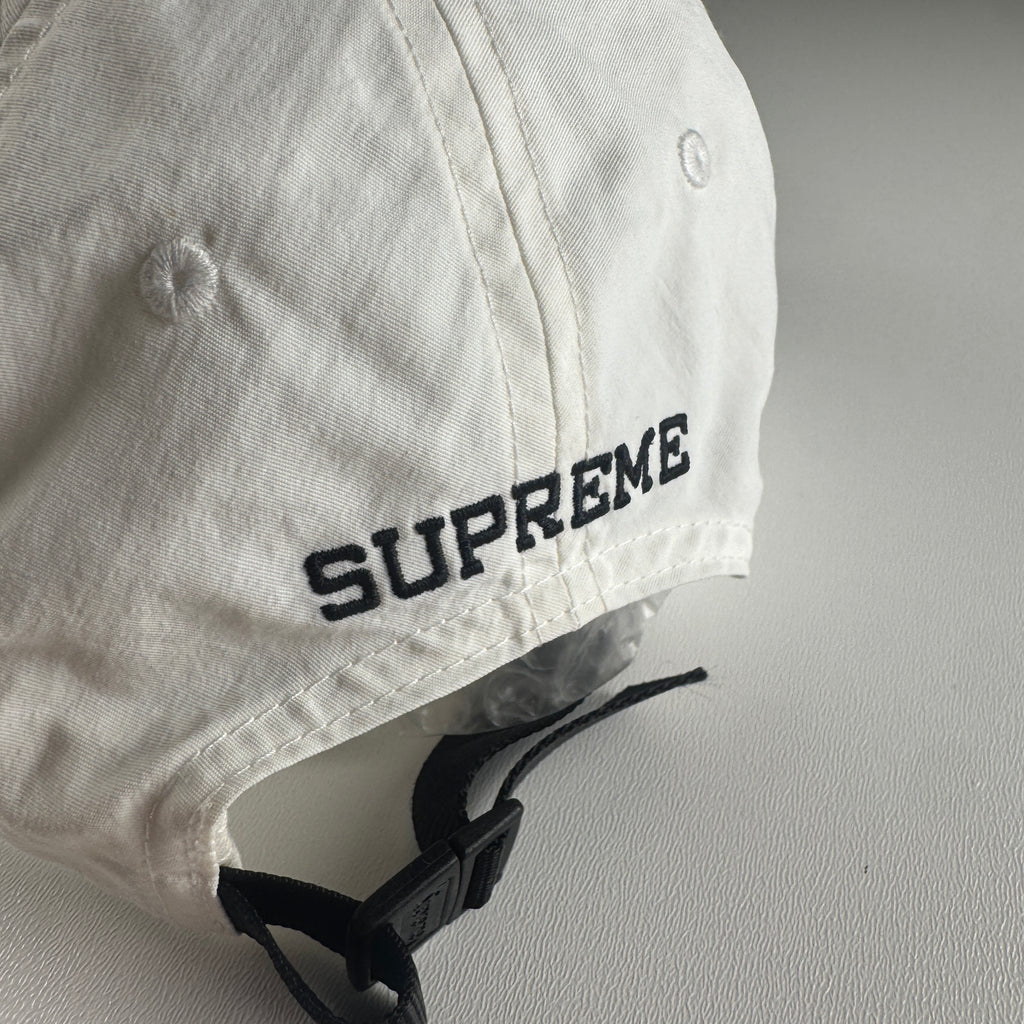 Supreme URL 6 Panel White Cap