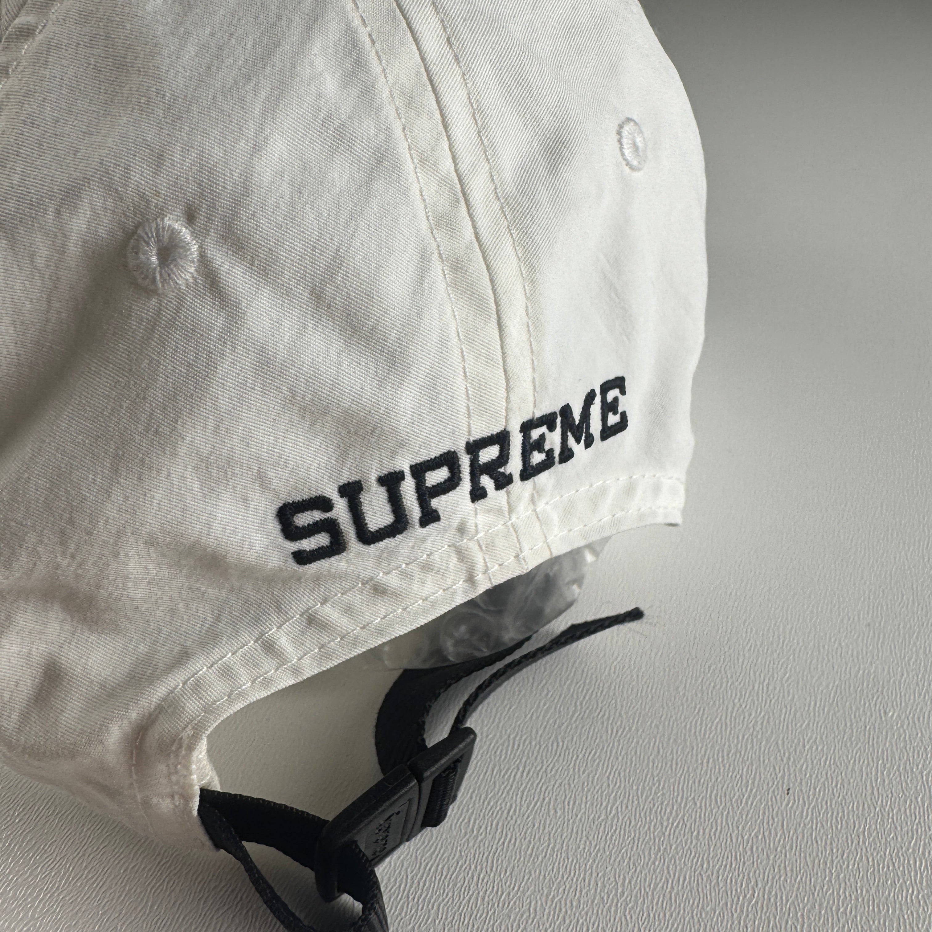Supreme URL 6 Panel White Cap