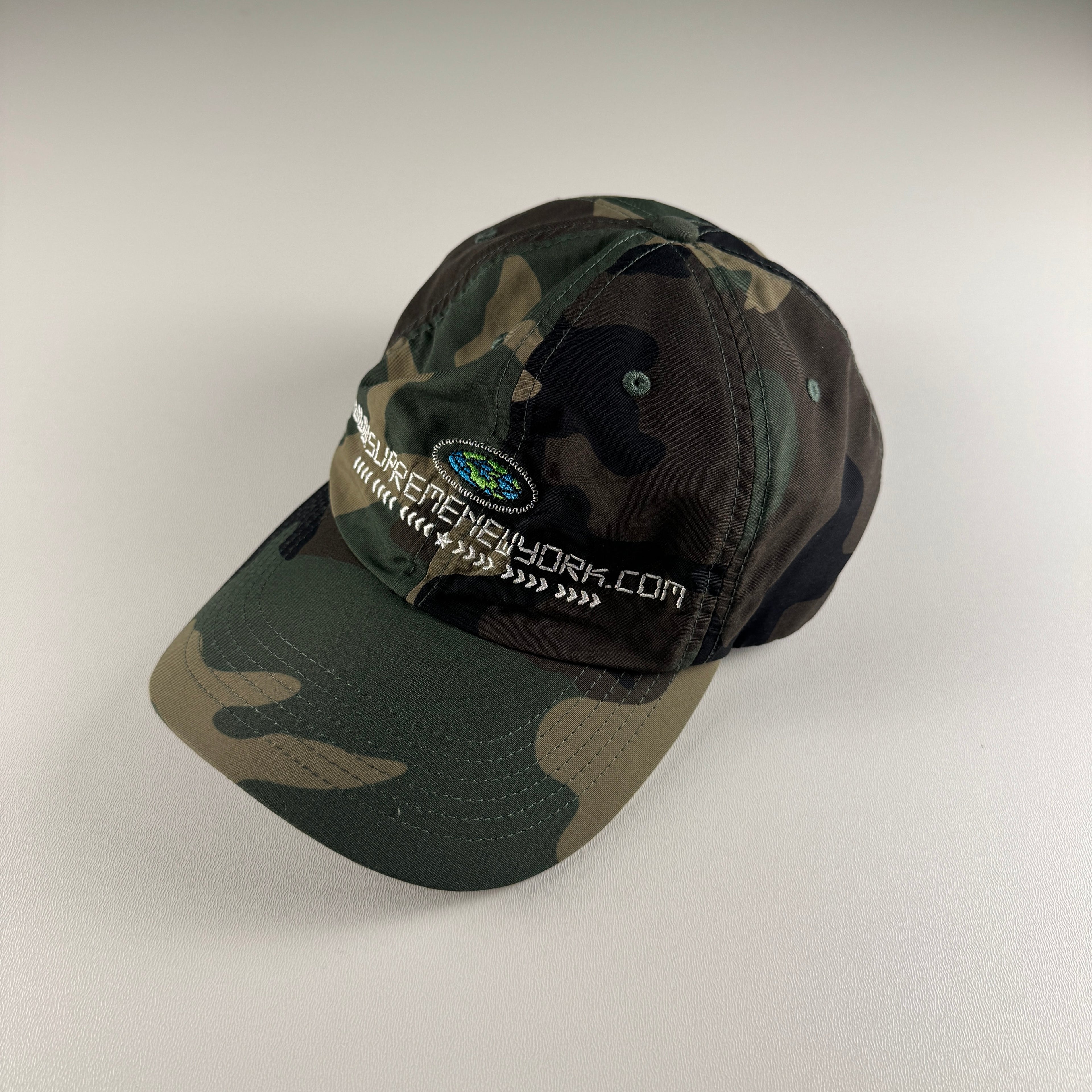 Supreme URL 6-Panel Woodland Camo Cap