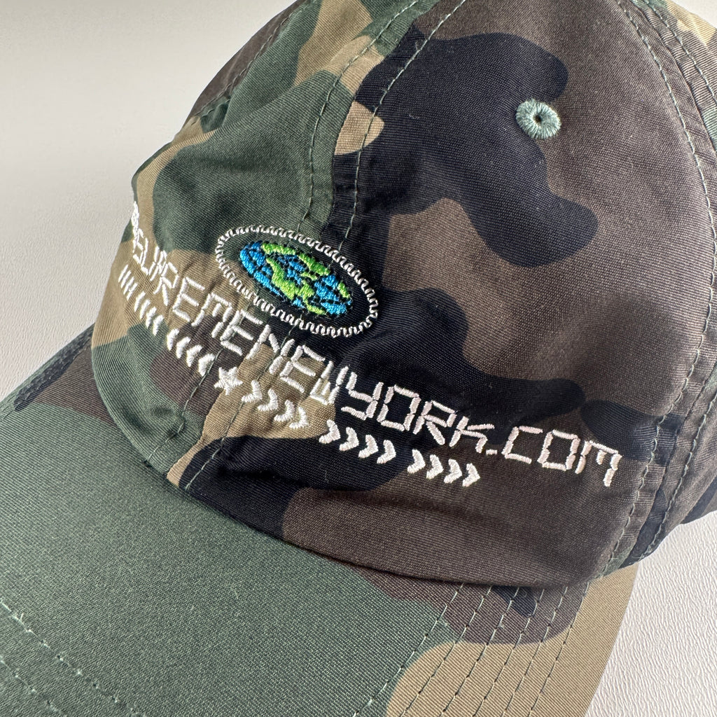 Supreme URL 6-Panel Woodland Camo Cap