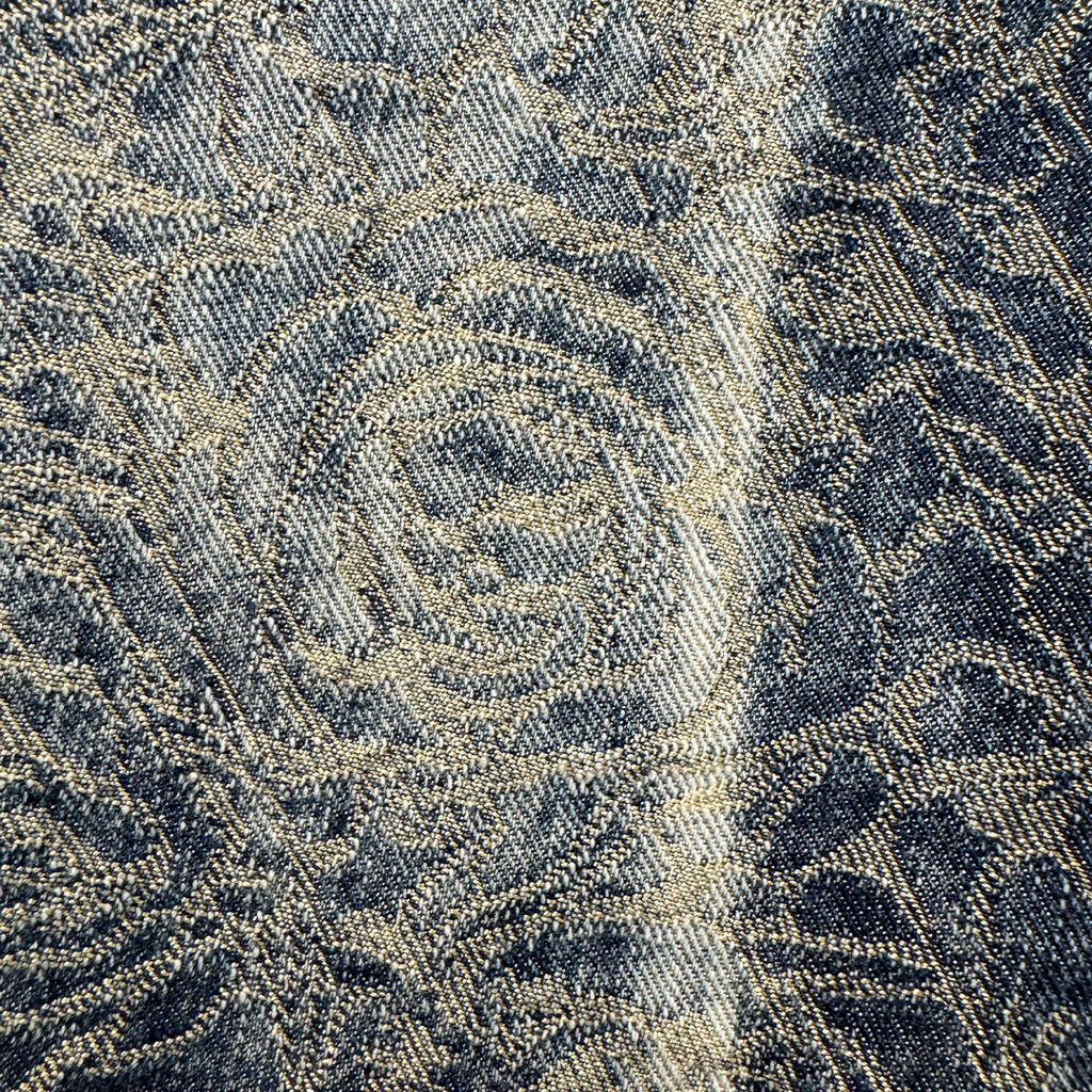 Issey Miyake 2007 'Rose' Jacquard Embroidered Denim (2)