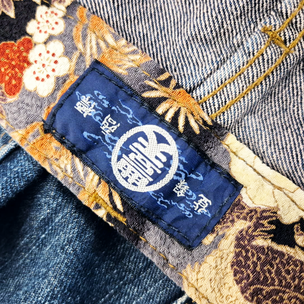 Duden Hokusai Dragon Denim Pants (L)