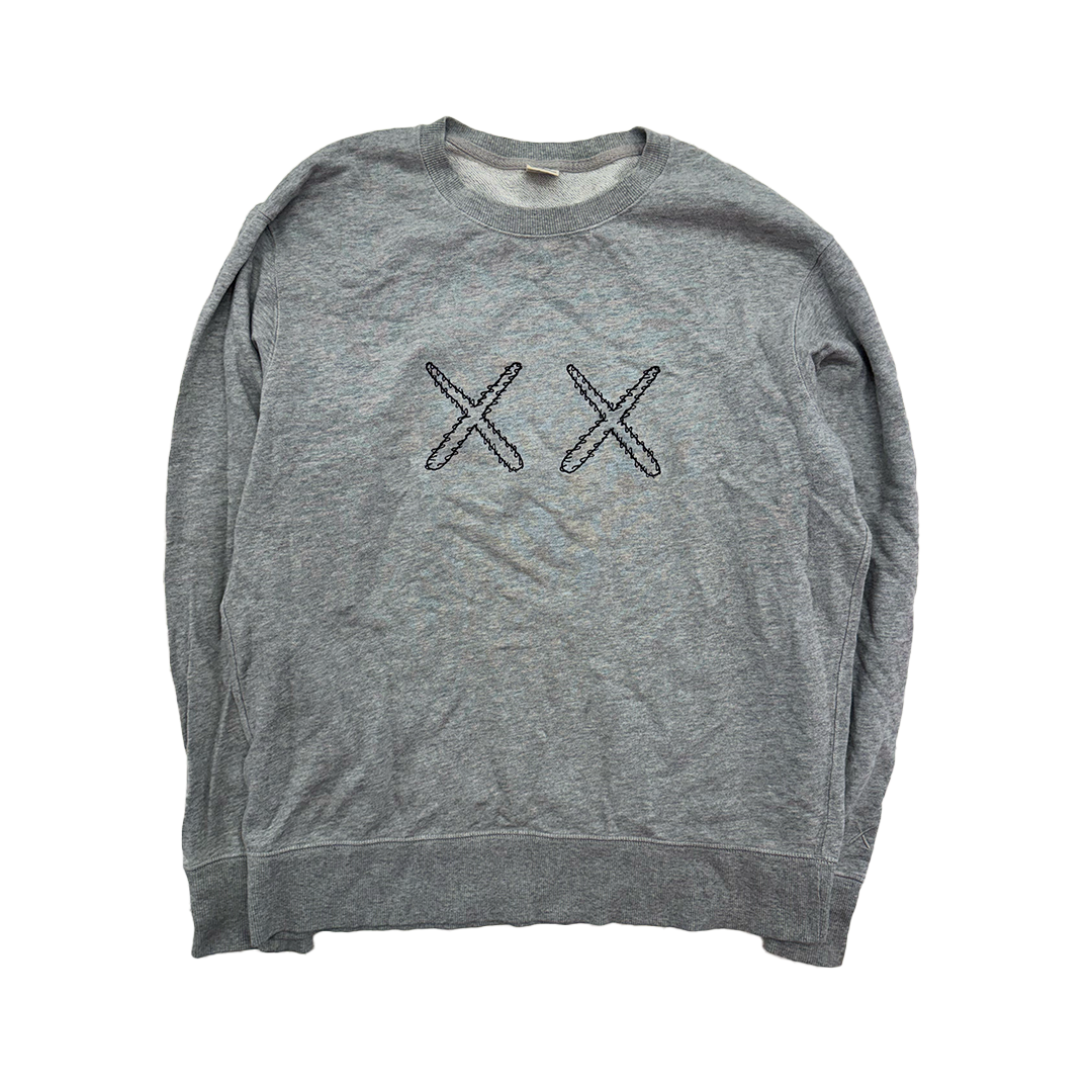 Kaws x Uniqlo Sesame Street Grey Sweater (M)