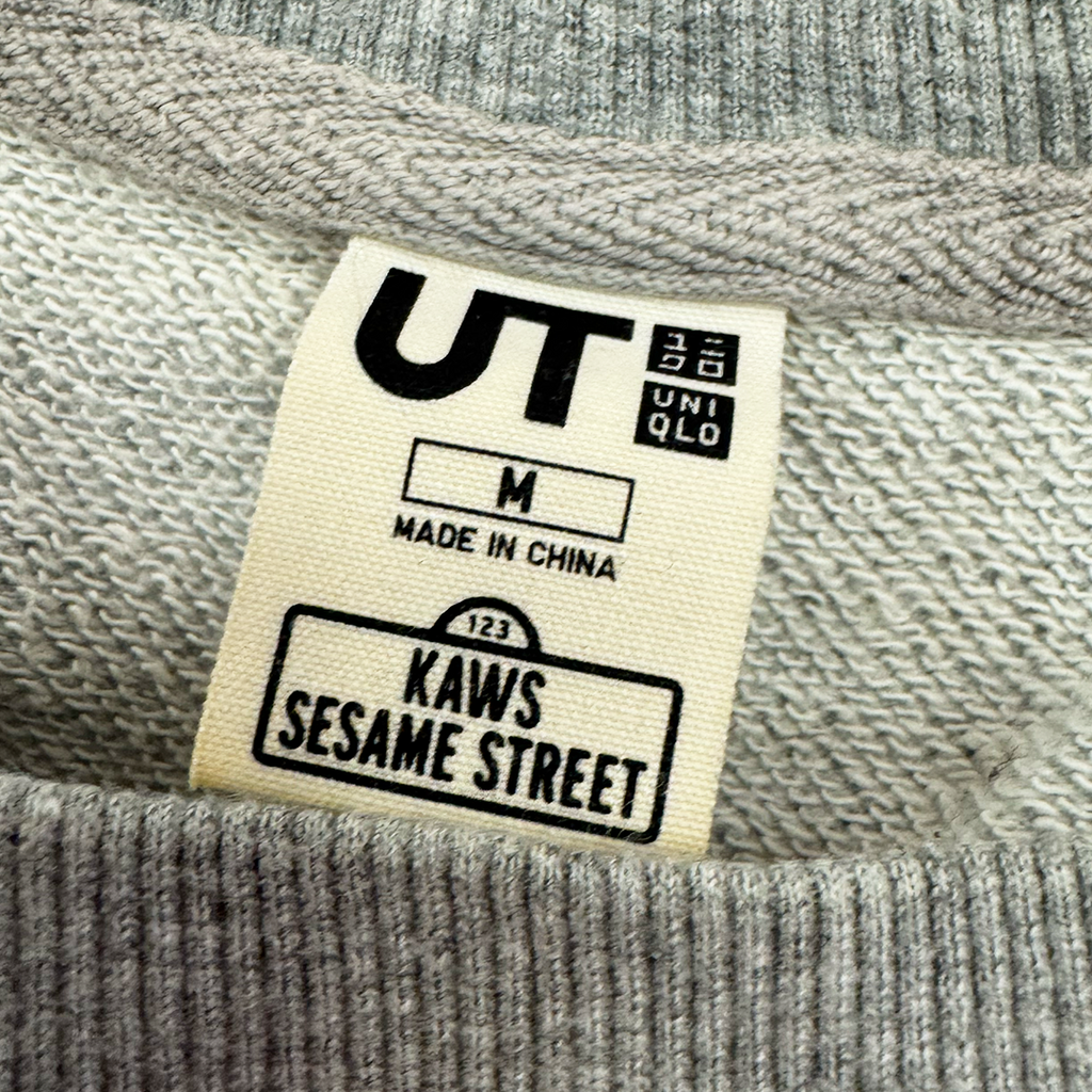 Kaws x Uniqlo Sesame Street Grey Sweater (M)