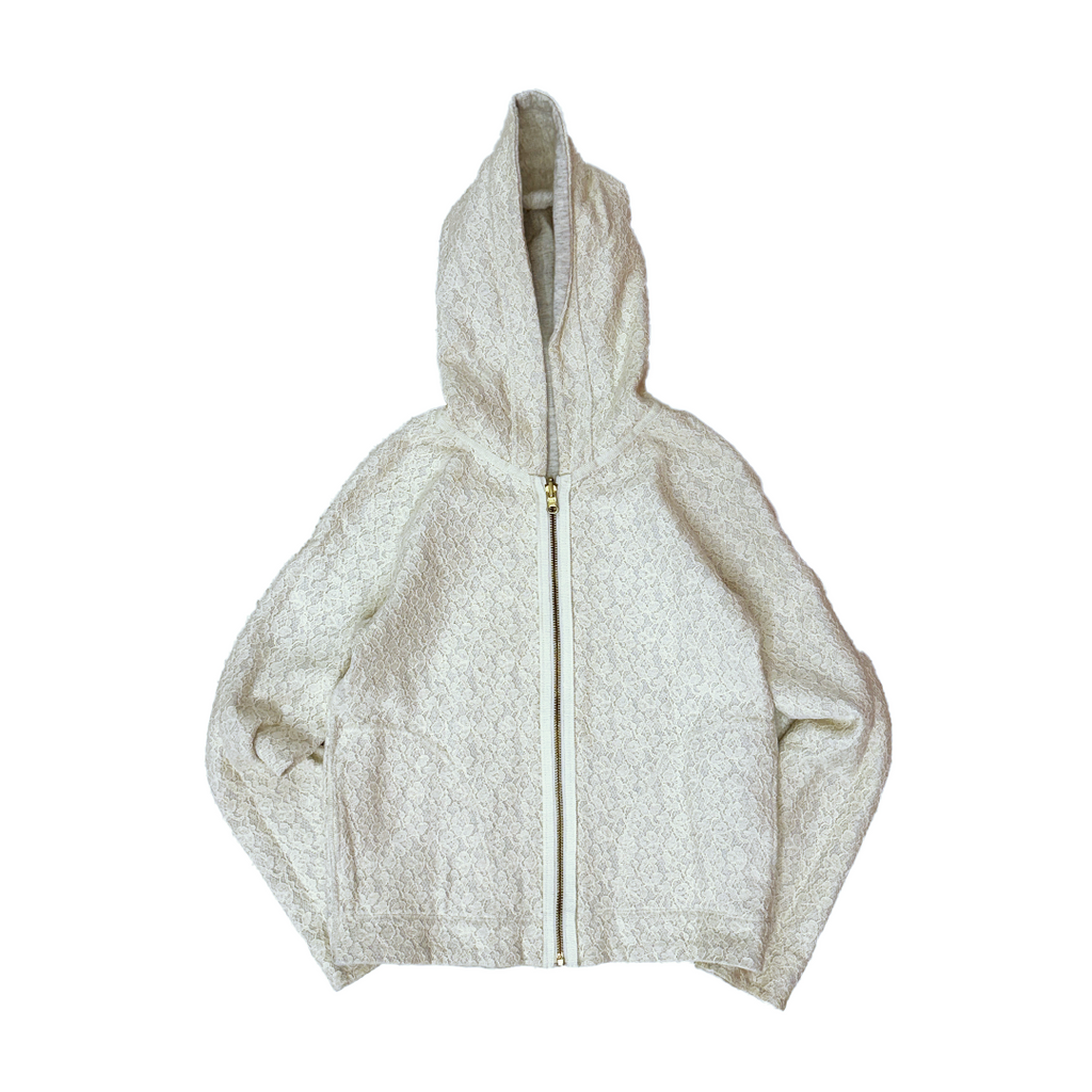 Kumikyoku Reversible Lace Crop Hoodie (S)