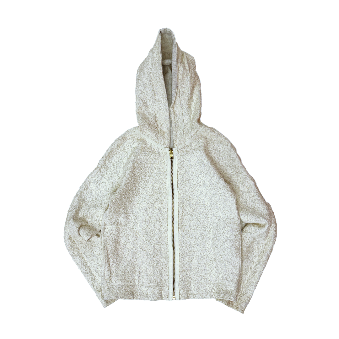 Kumikyoku Dentelle Reversible Crop Hoodie (S)