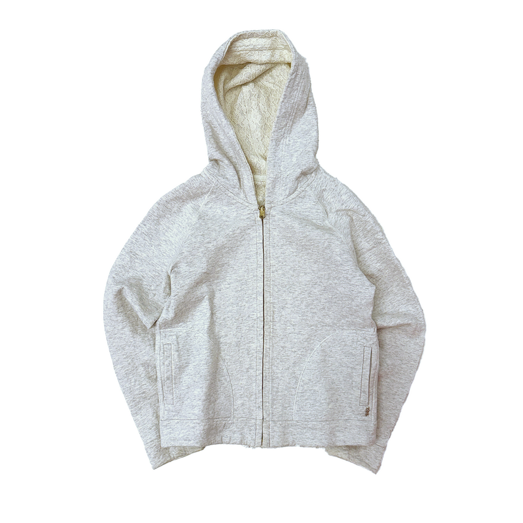 Kumikyoku Reversible Lace Crop Hoodie (S)