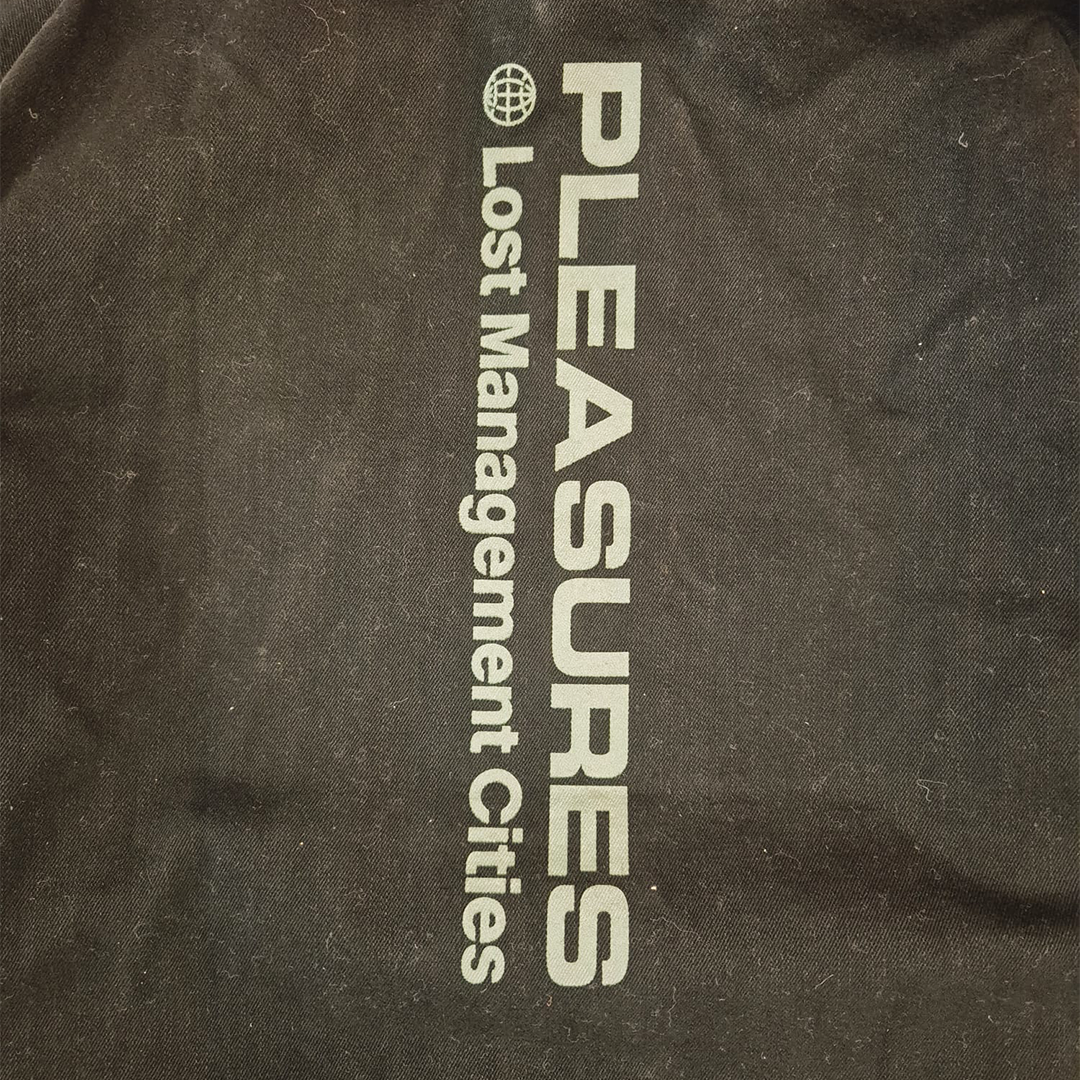 LMC x Pleasure Crush Denim Yellow Stitch Black Jacket (1 - L)