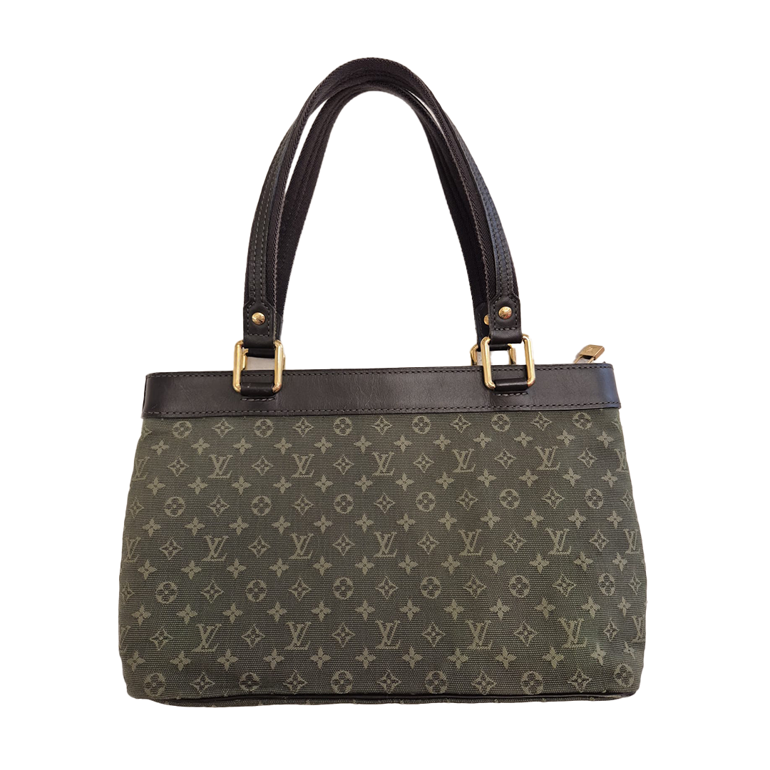 Louis Vuitton Lucille Canvas Emerald Green Hand Bag