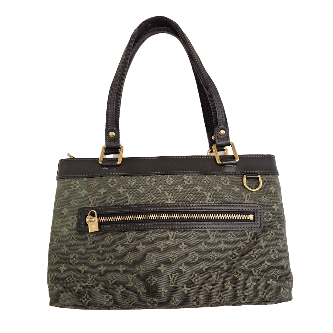 Louis Vuitton Lucille Canvas Emerald Green Hand Bag