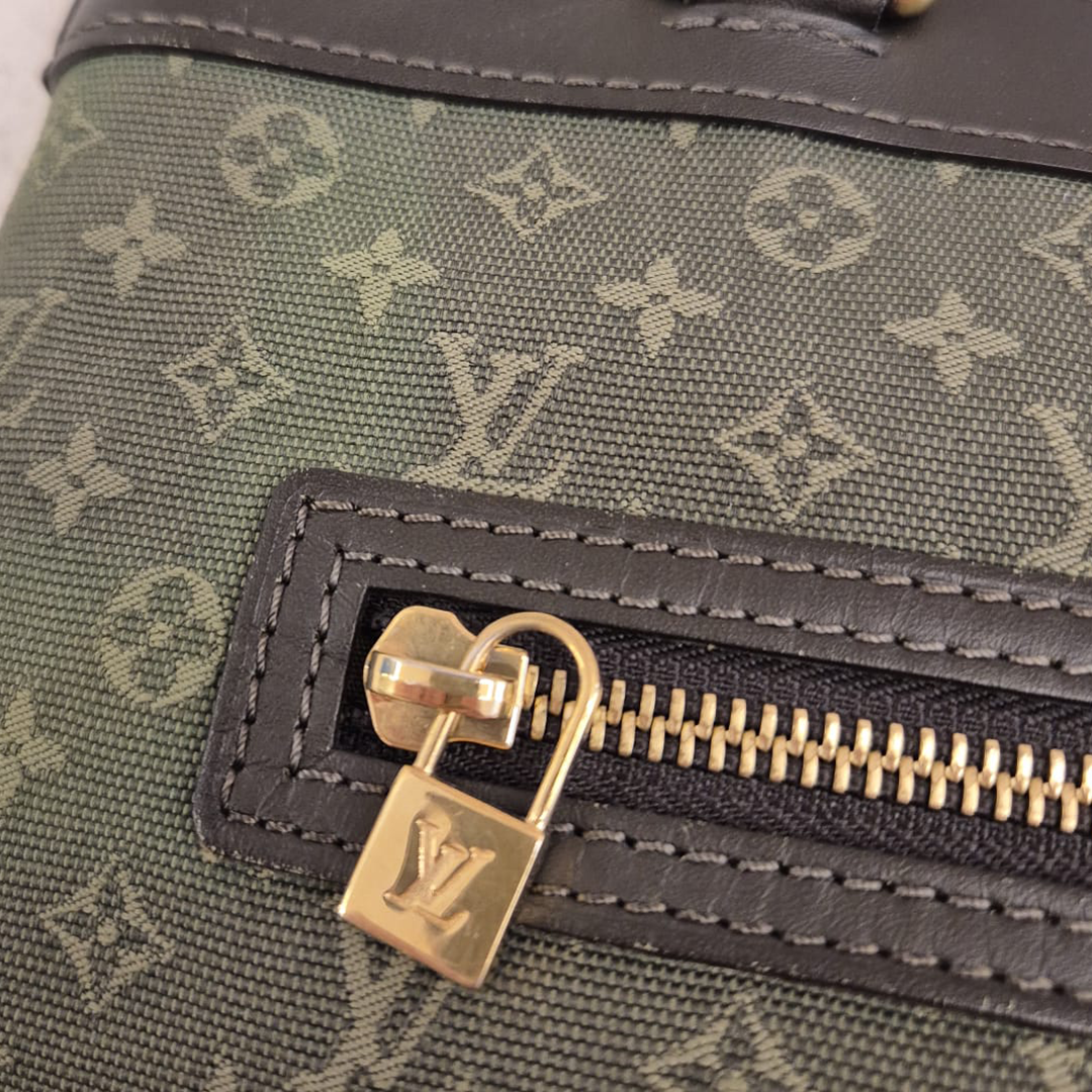 Louis Vuitton Lucille Canvas Emerald Green Hand Bag