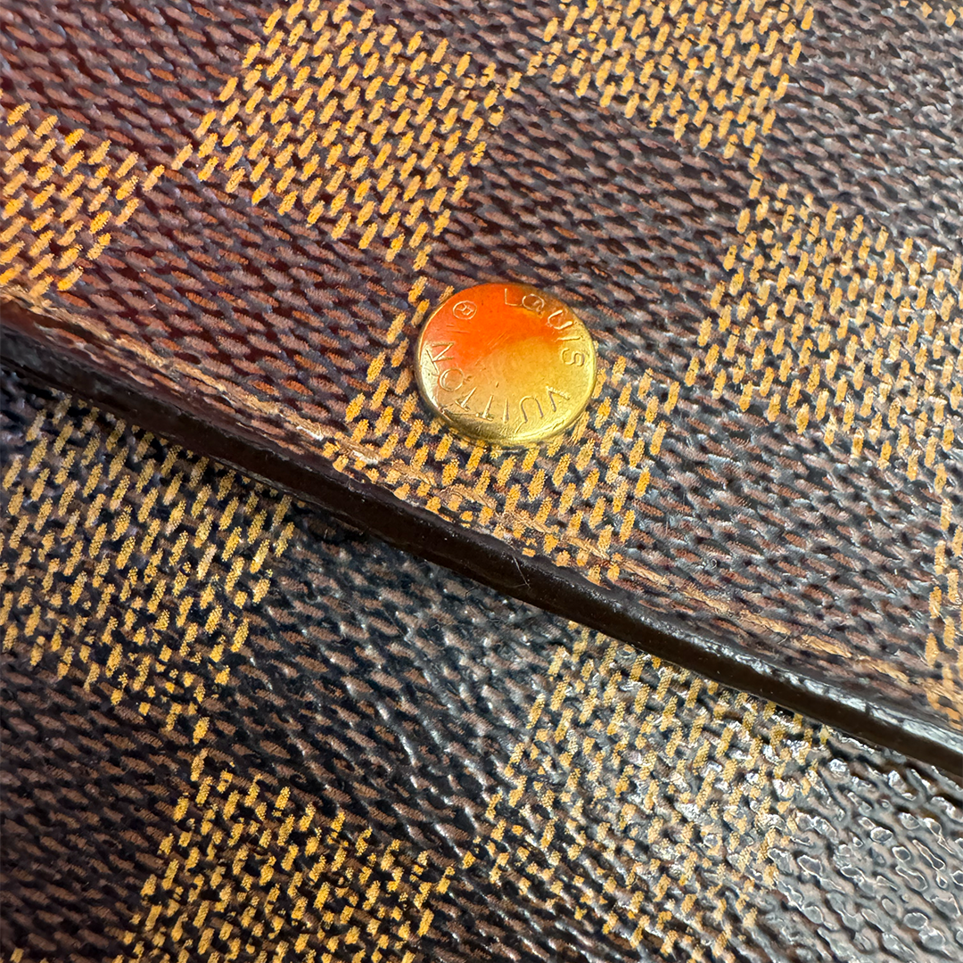 Louis Vuitton Damier Ebene Sarah Credit Long Wallet