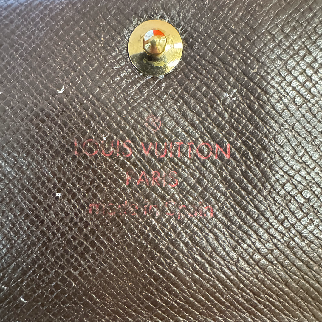Louis Vuitton Damier Ebene Sarah Credit Long Wallet