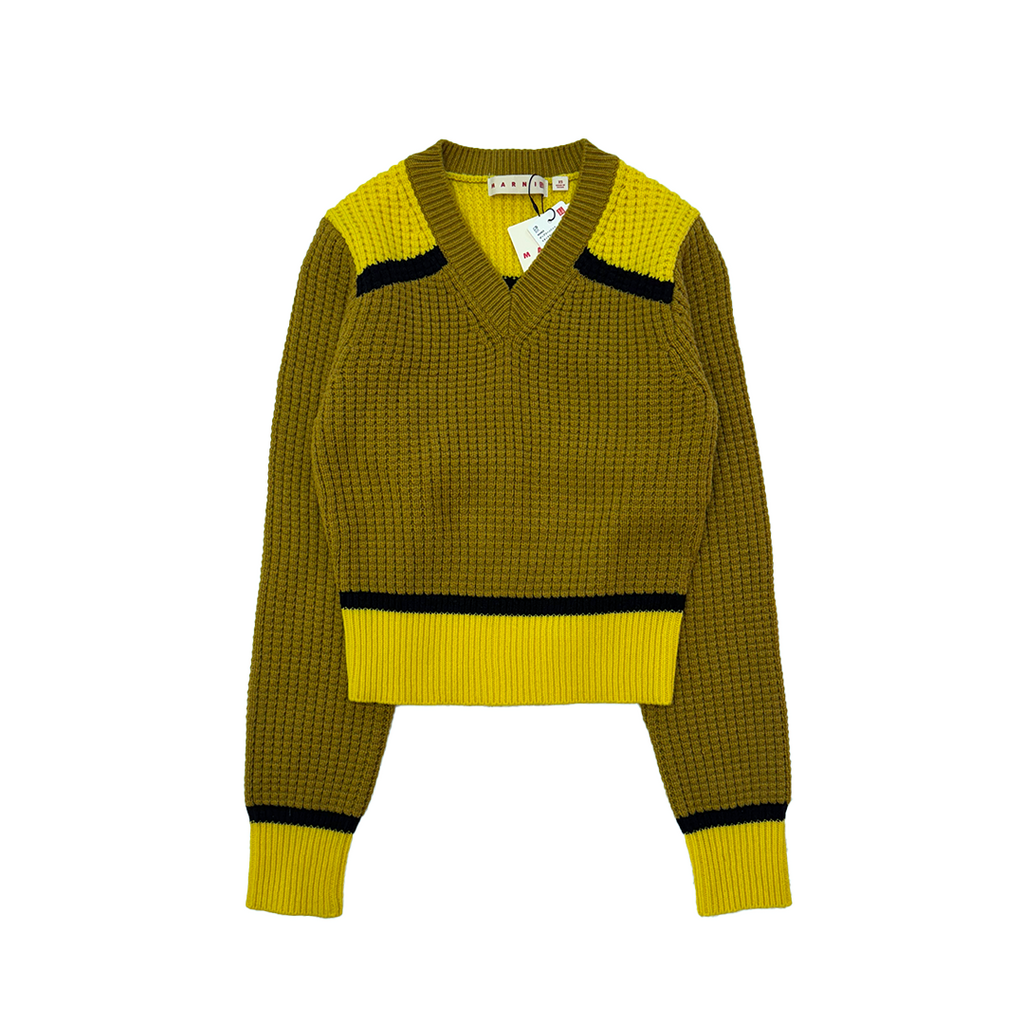 Marni x Uniqlo Popcorn Knit V-Neck (XS)