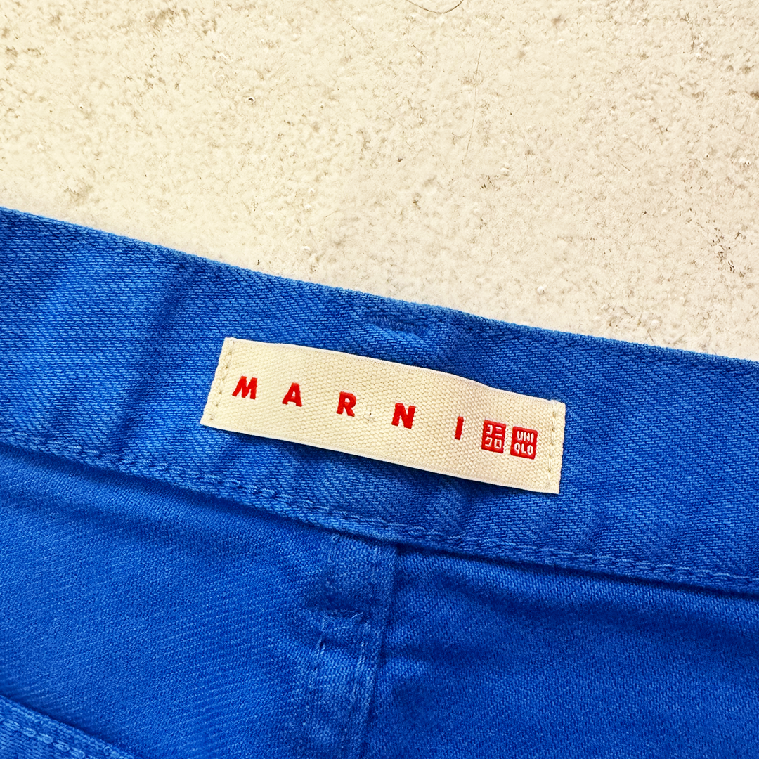 Marni x Uniqlo Baggy Wide Blue Pants (32x31)