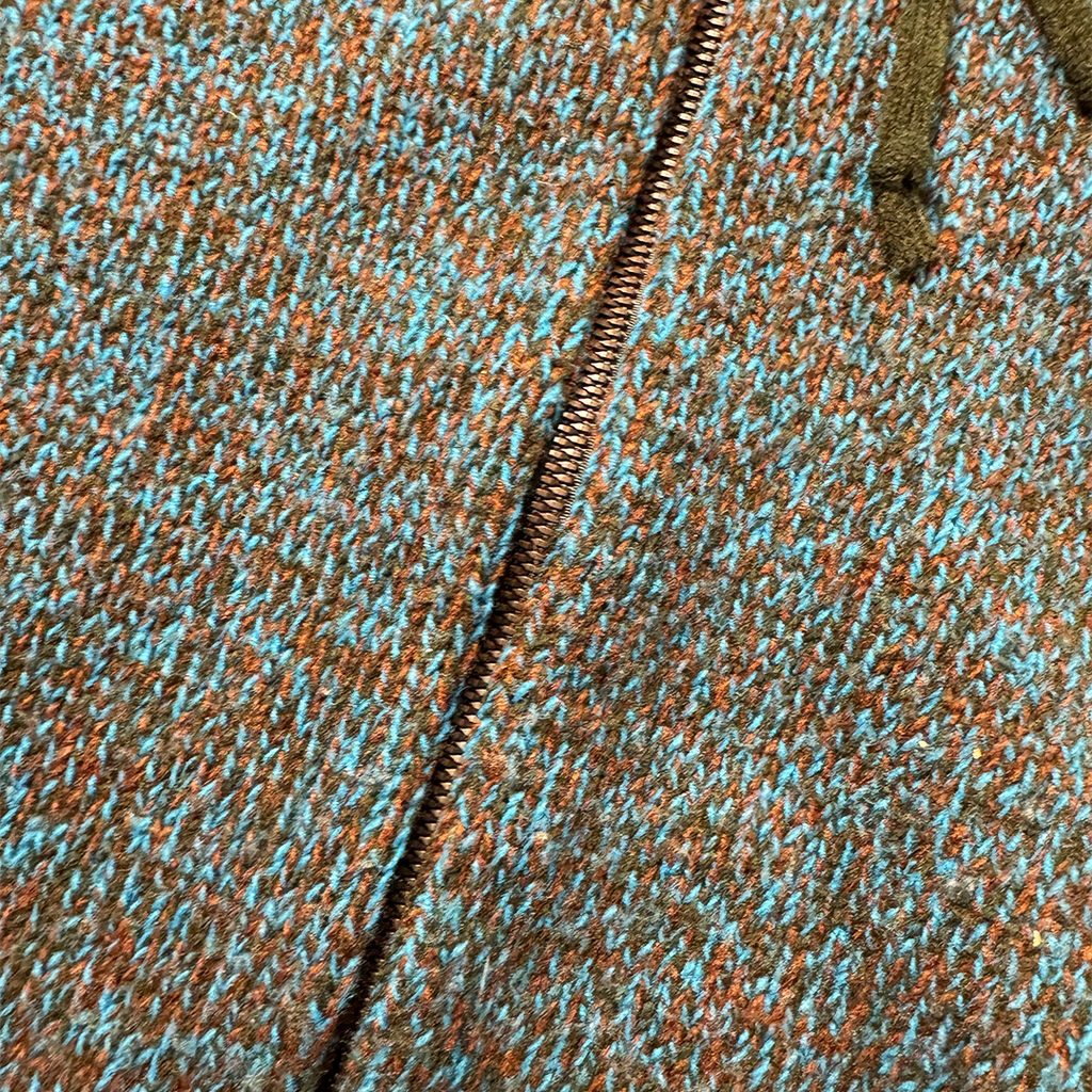 Marni x Uniqlo Blue Knit Zip-Up Hoodie (XL)