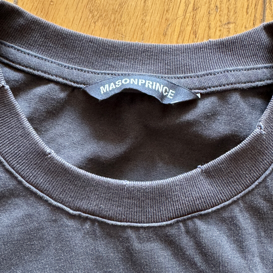 Mason Prince Distressed Black Tee (L)