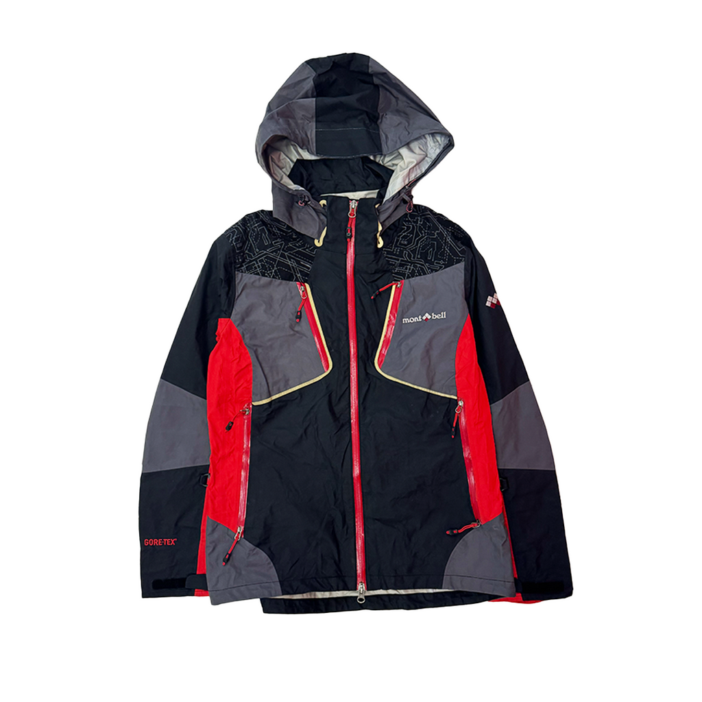 Montbell Black and Red GORE-TEX Waterproof Jacket (L-100)