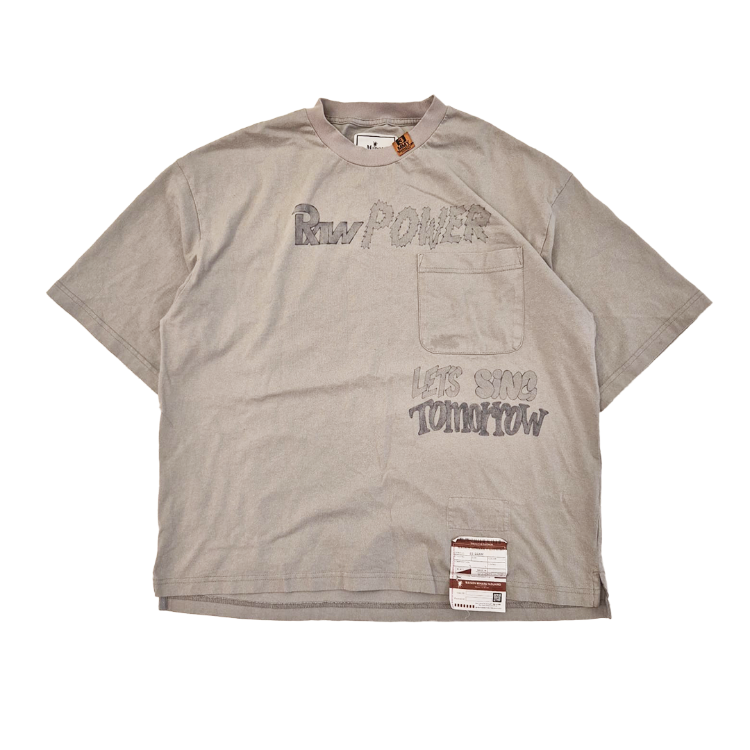 Maison Mihara Yasuhiro Distressed Grey Tee (48/L)