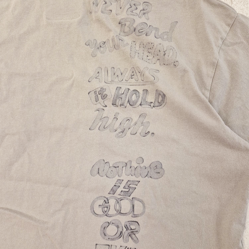 Maison Mihara Yasuhiro Distressed Grey Tee (48/L)