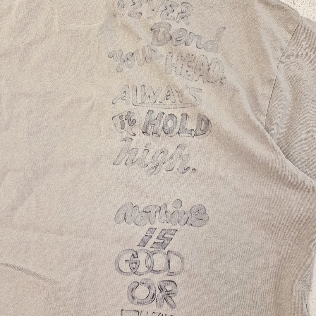 Maison Mihara Yasuhiro Distressed Grey Tee (48/L)