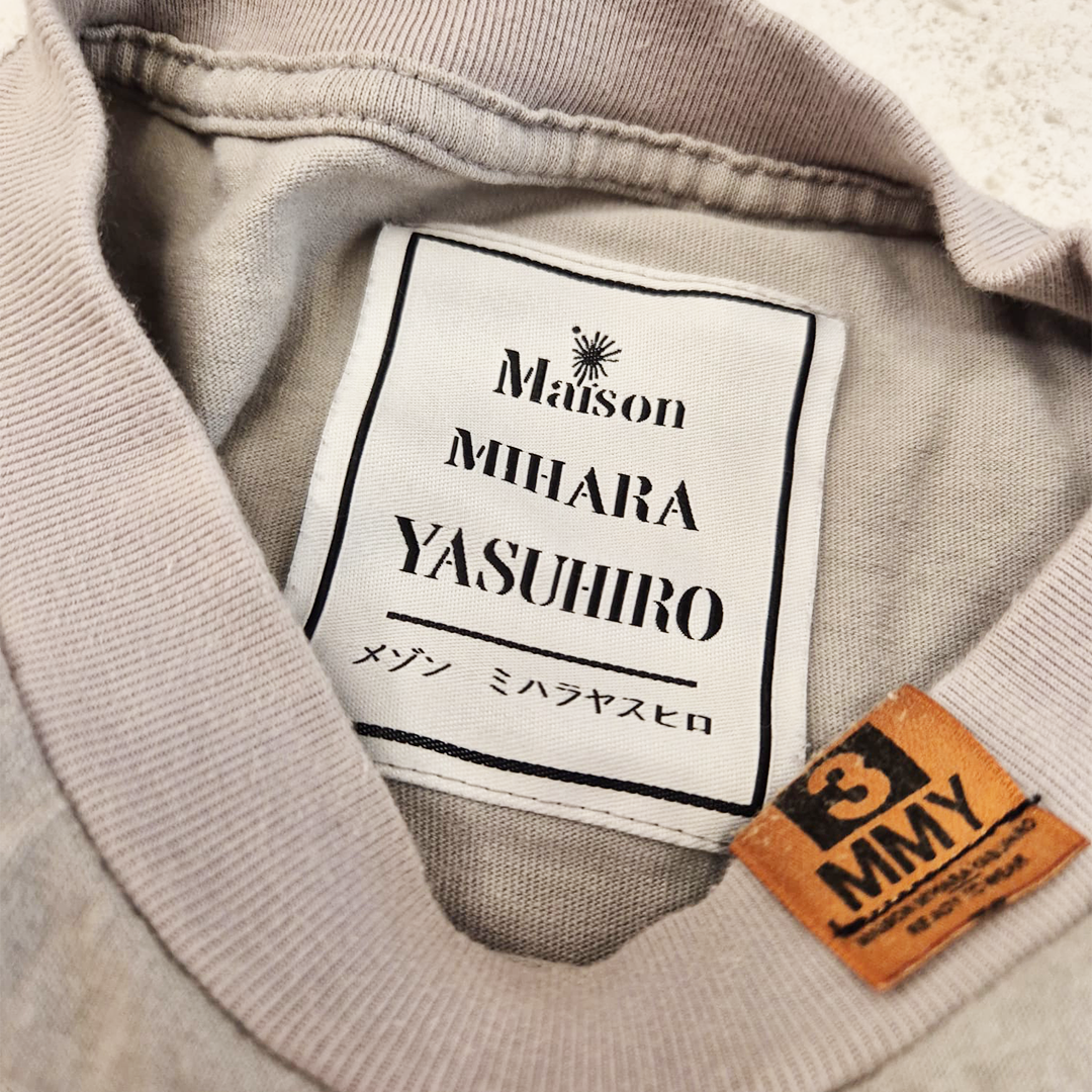 Maison Mihara Yasuhiro Distressed Grey Tee (48/L)