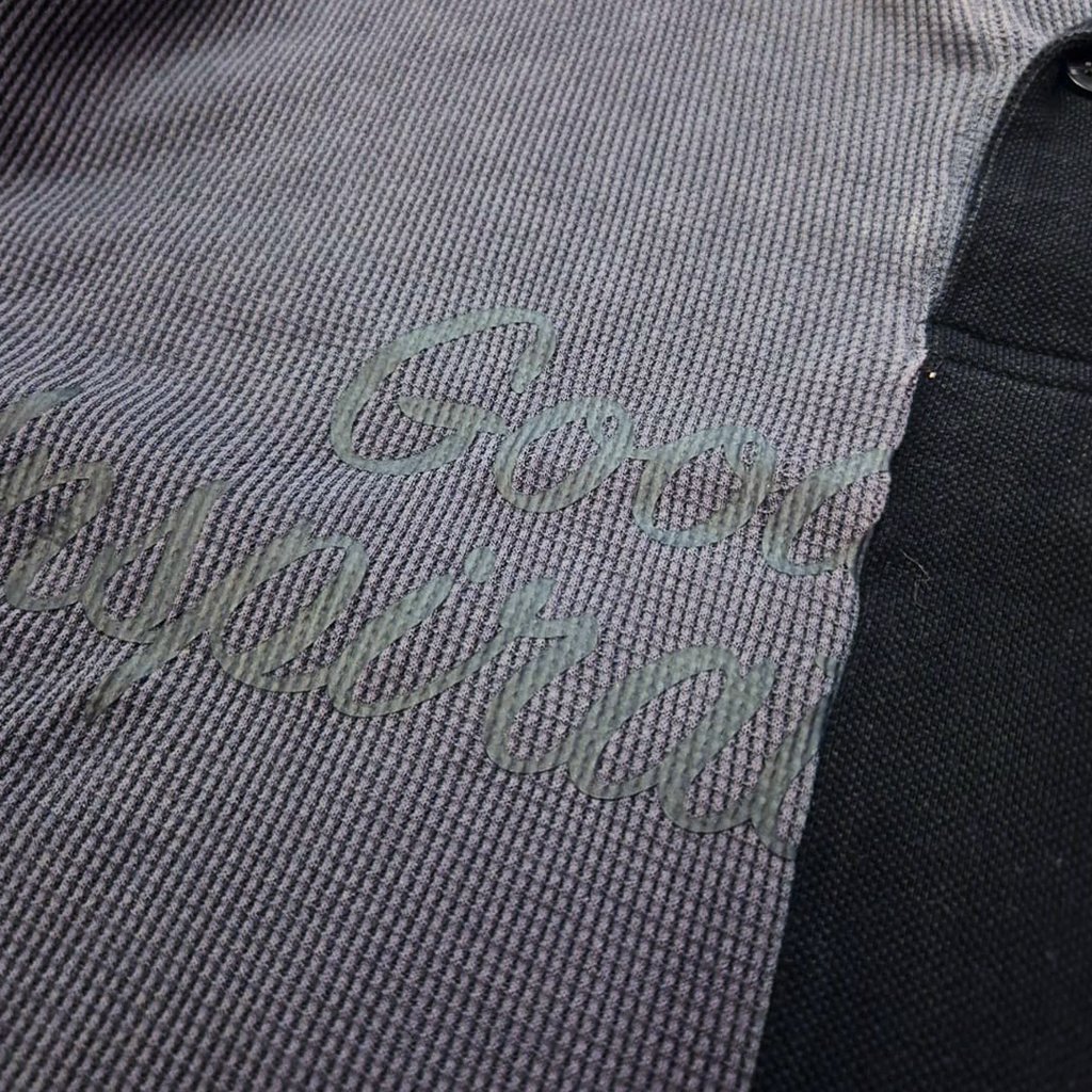 GU & Mihara Yasuhiro Collaboration T-Shirt Waffle Polo Shirt (M)