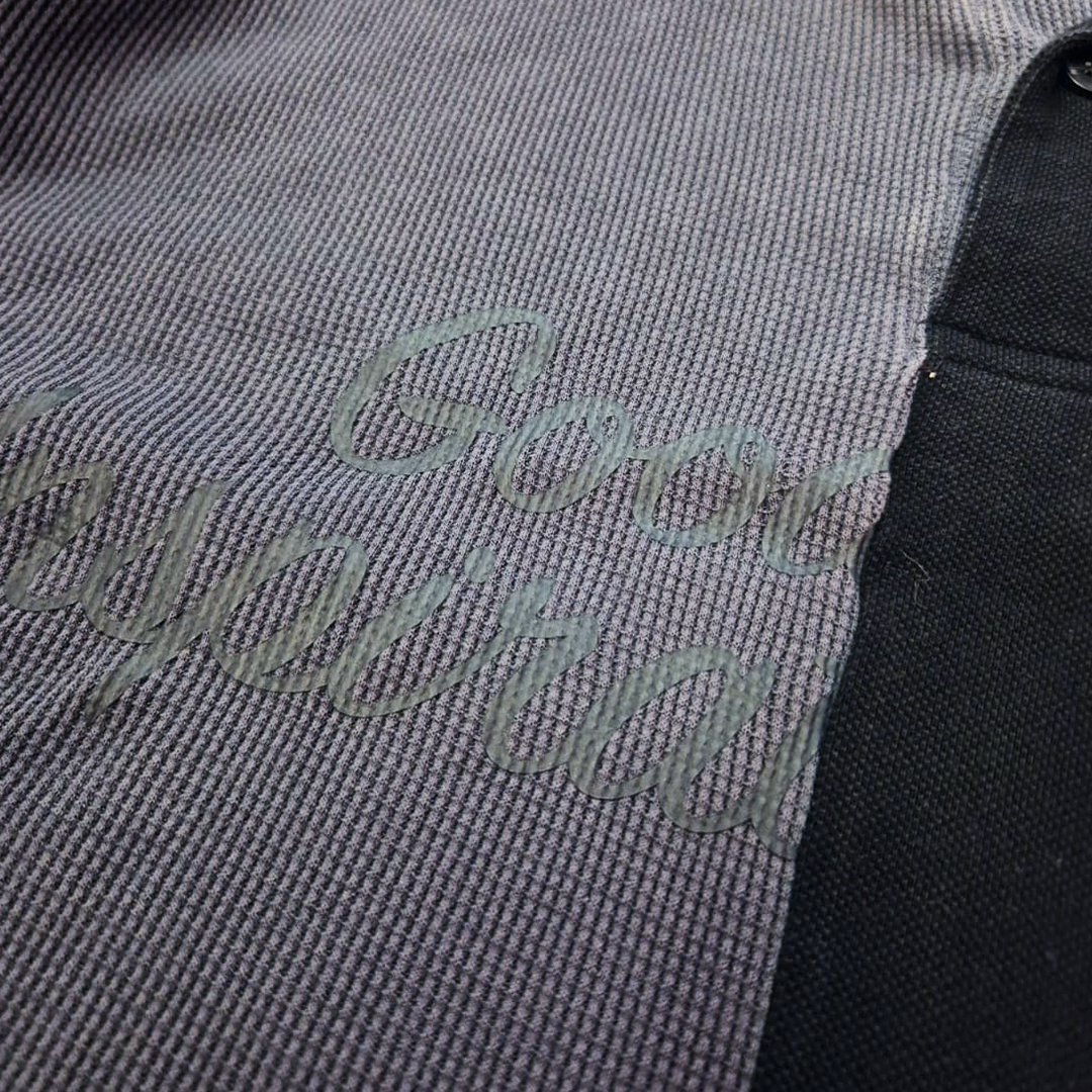 GU & Mihara Yasuhiro Collaboration T-Shirt Waffle Polo Shirt (M)