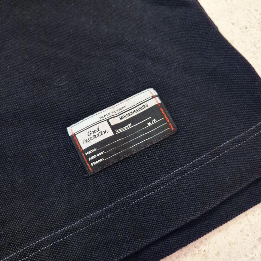 GU & Mihara Yasuhiro Collaboration T-Shirt Waffle Polo Shirt (M)